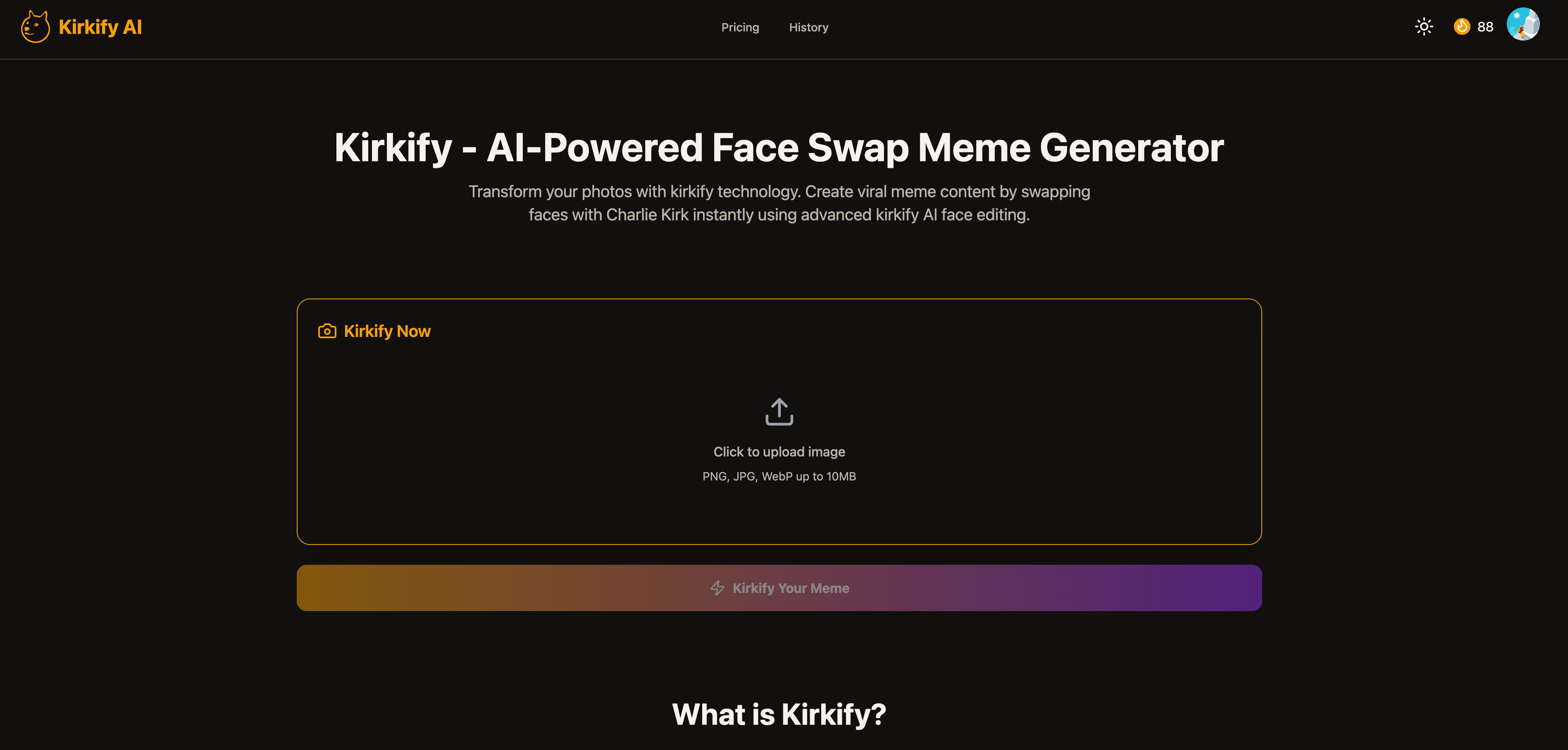 Kirkify.RUN screenshot 1