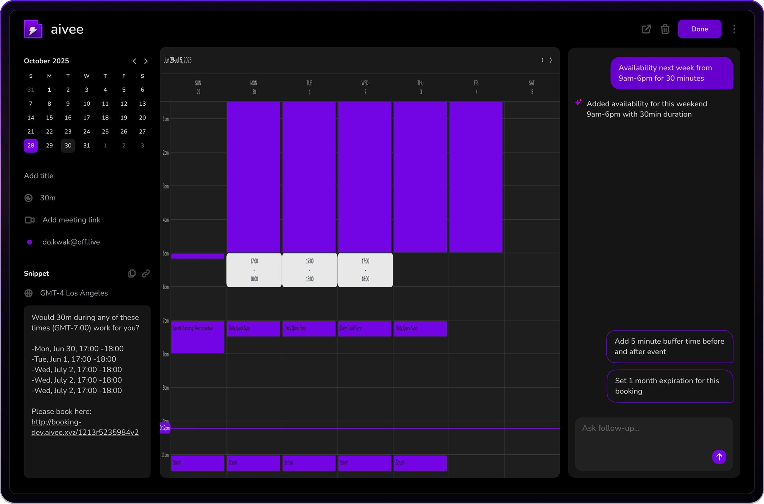 Aivee Booking screenshot 3