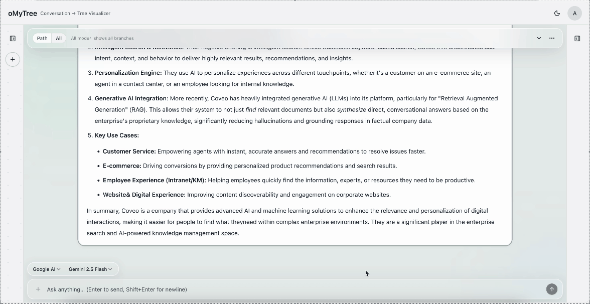 oMyTree screenshot 2