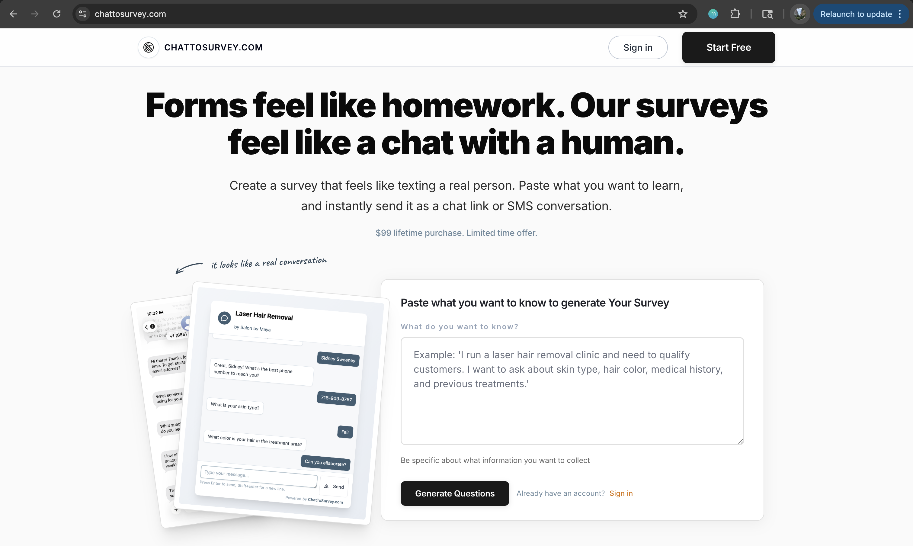 Chat To Survey screenshot 1