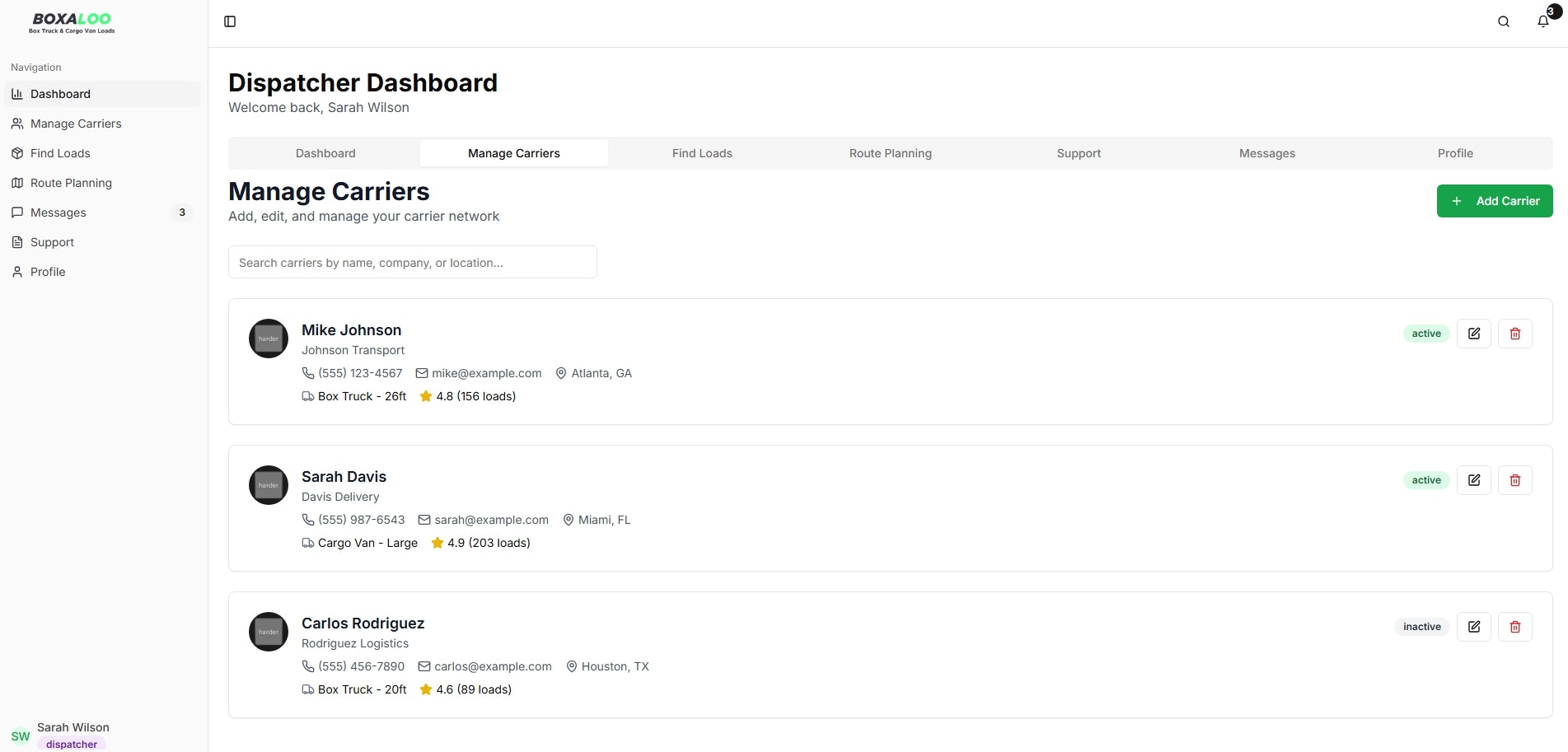 Load Board for Box Trucks & Cargo Vans screenshot 3