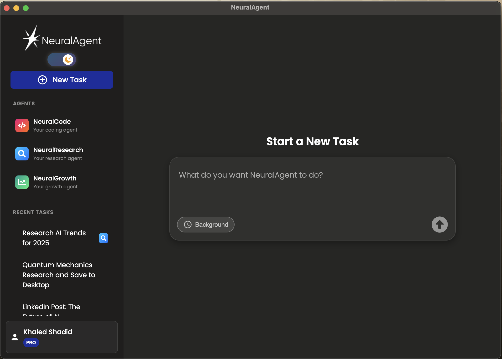 NeuralAgent screenshot 1