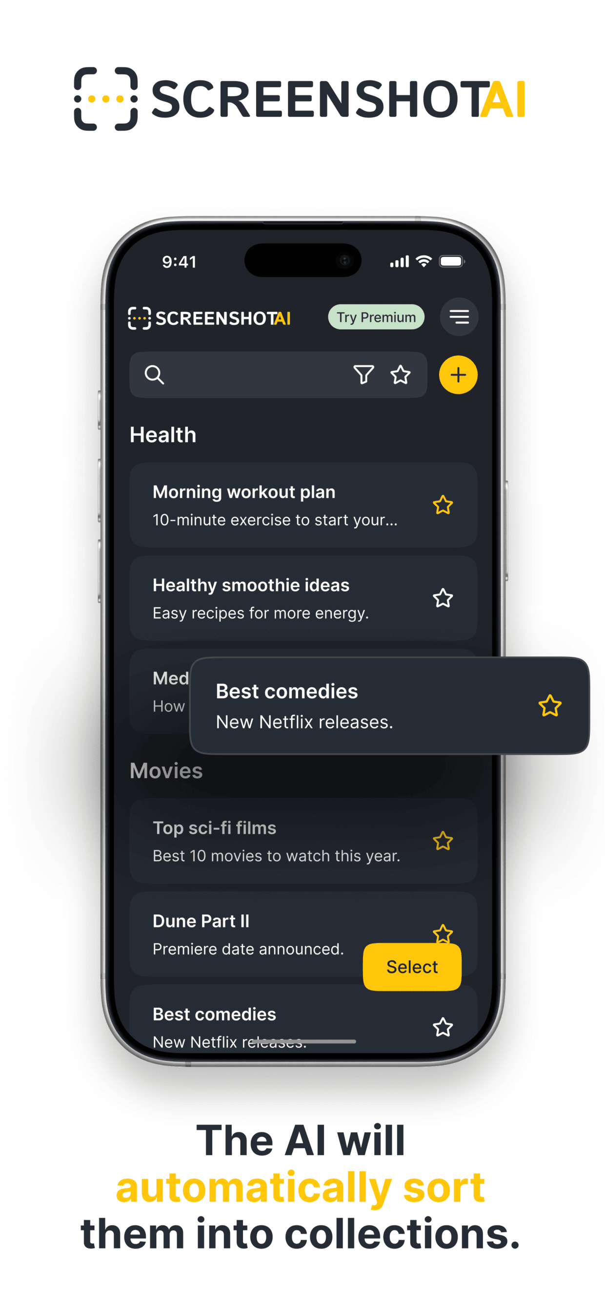 Screenshot AI: Scan & Organize screenshot 2