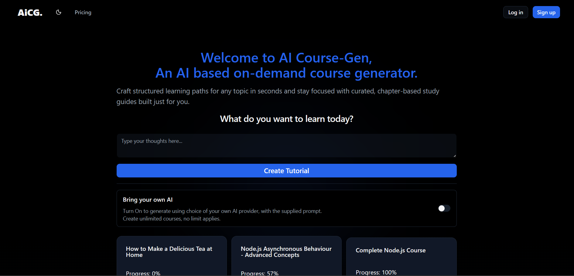 AI Course Gen screenshot 2