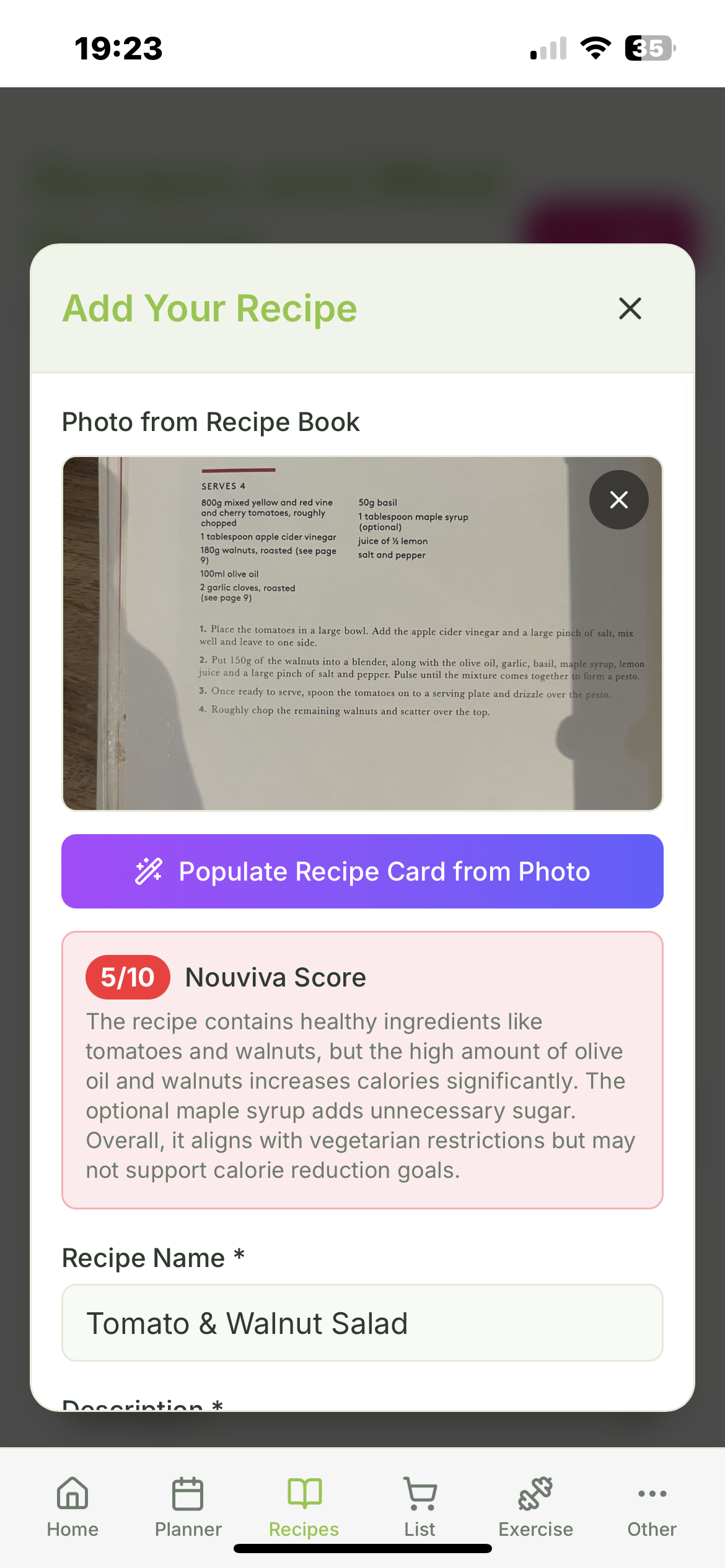 AI health planner aligned to user goals screenshot 6