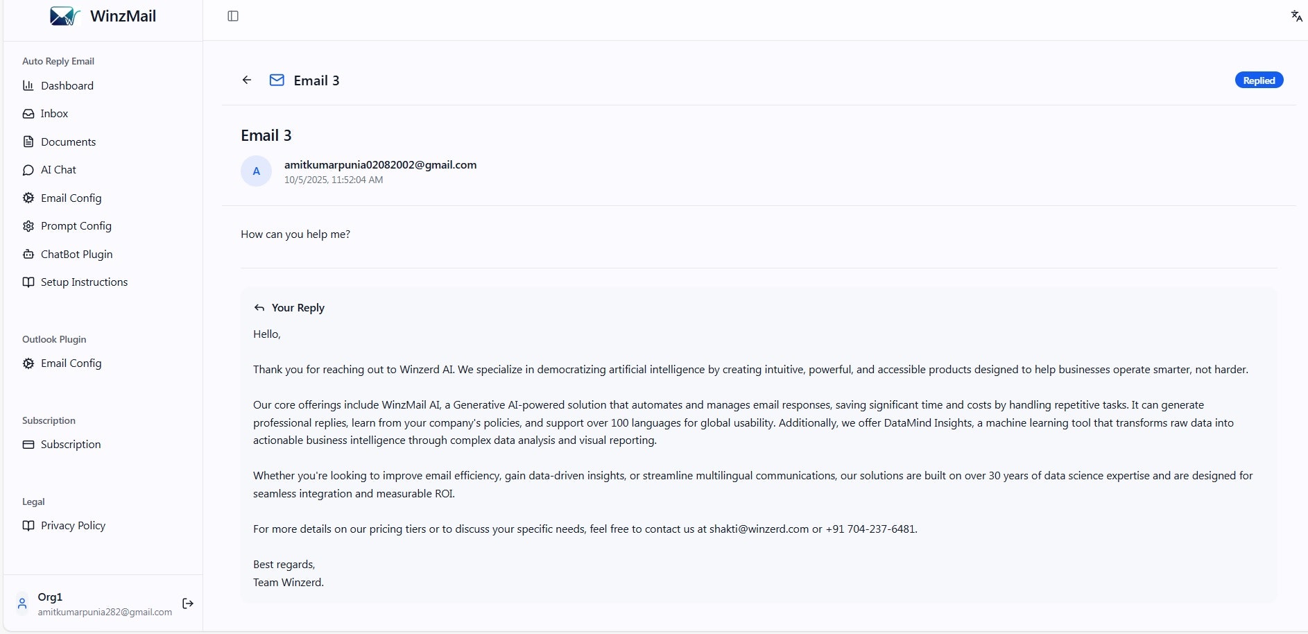 WinzMail screenshot 5