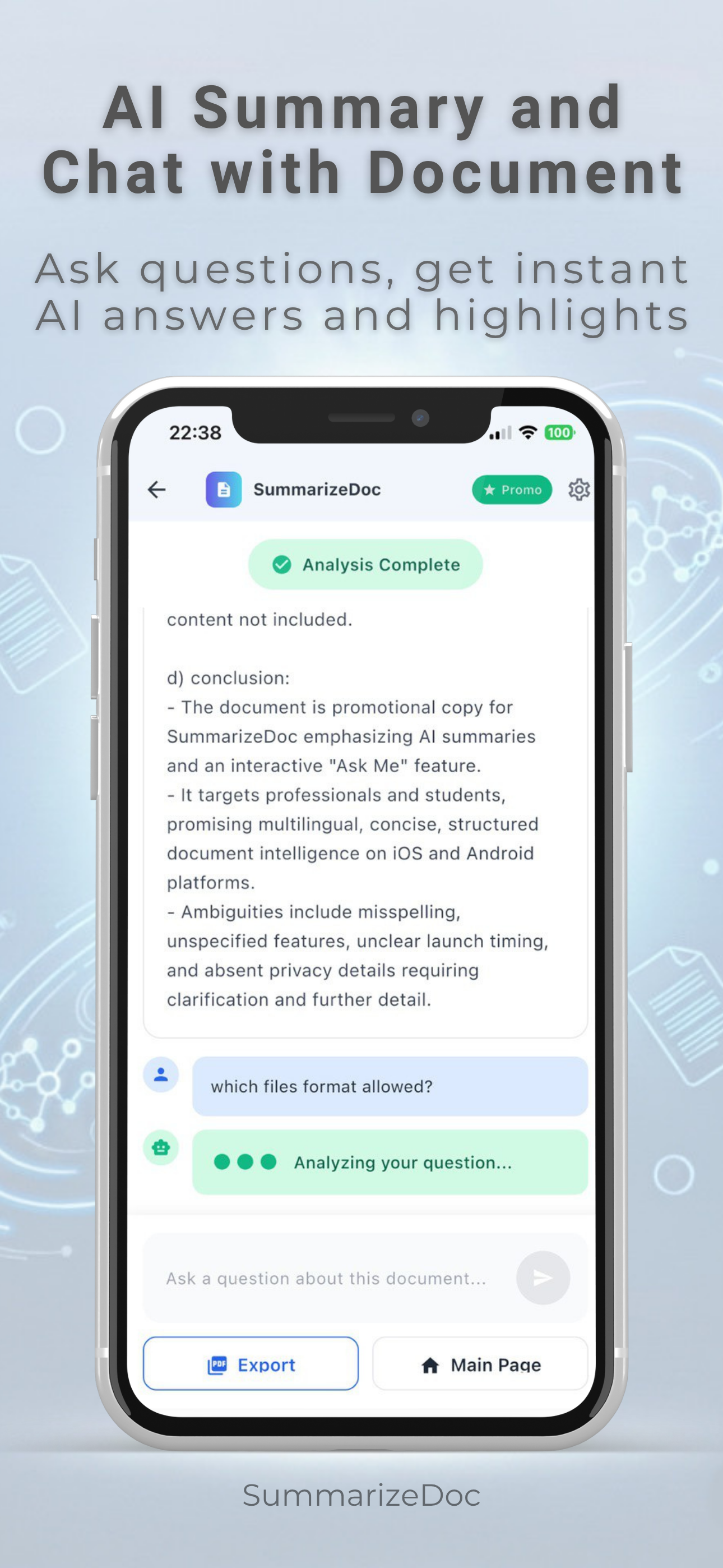 SummarizeDoc: AI Summary & Chat screenshot 6