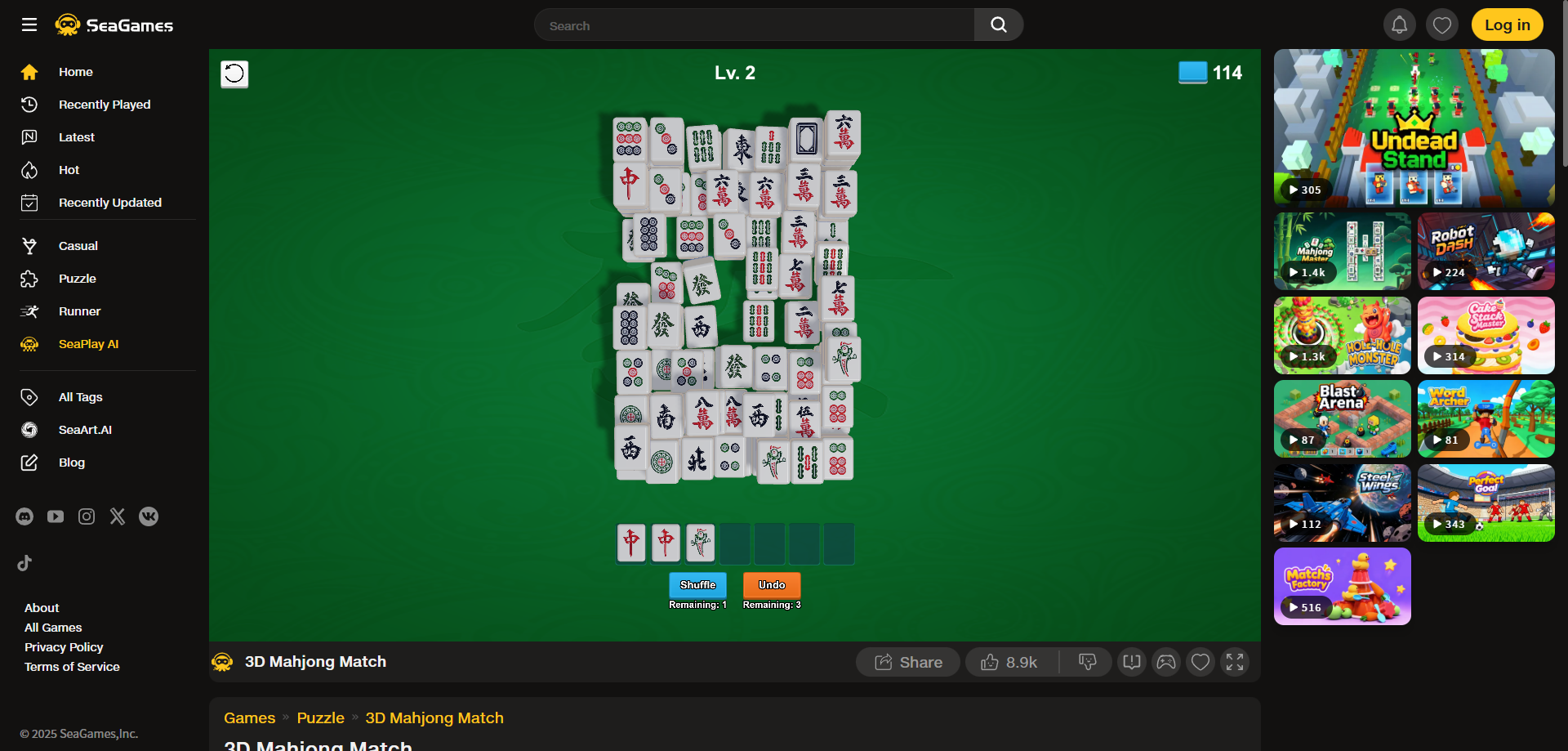 Seagames –Ad-Free Browser Games Platform screenshot 4