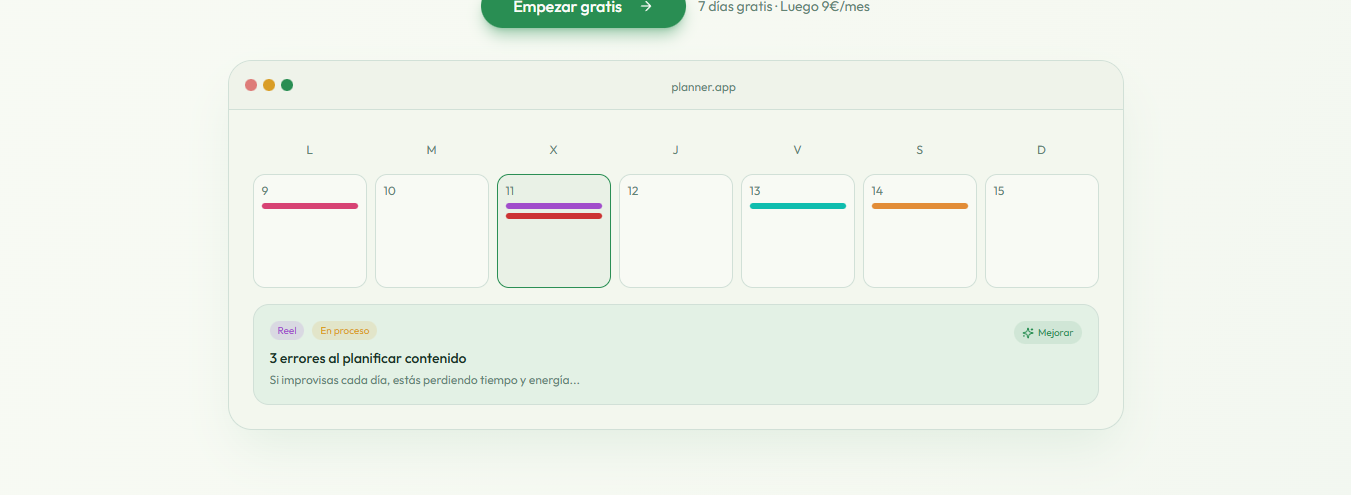 RRSS PLANNER screenshot 7