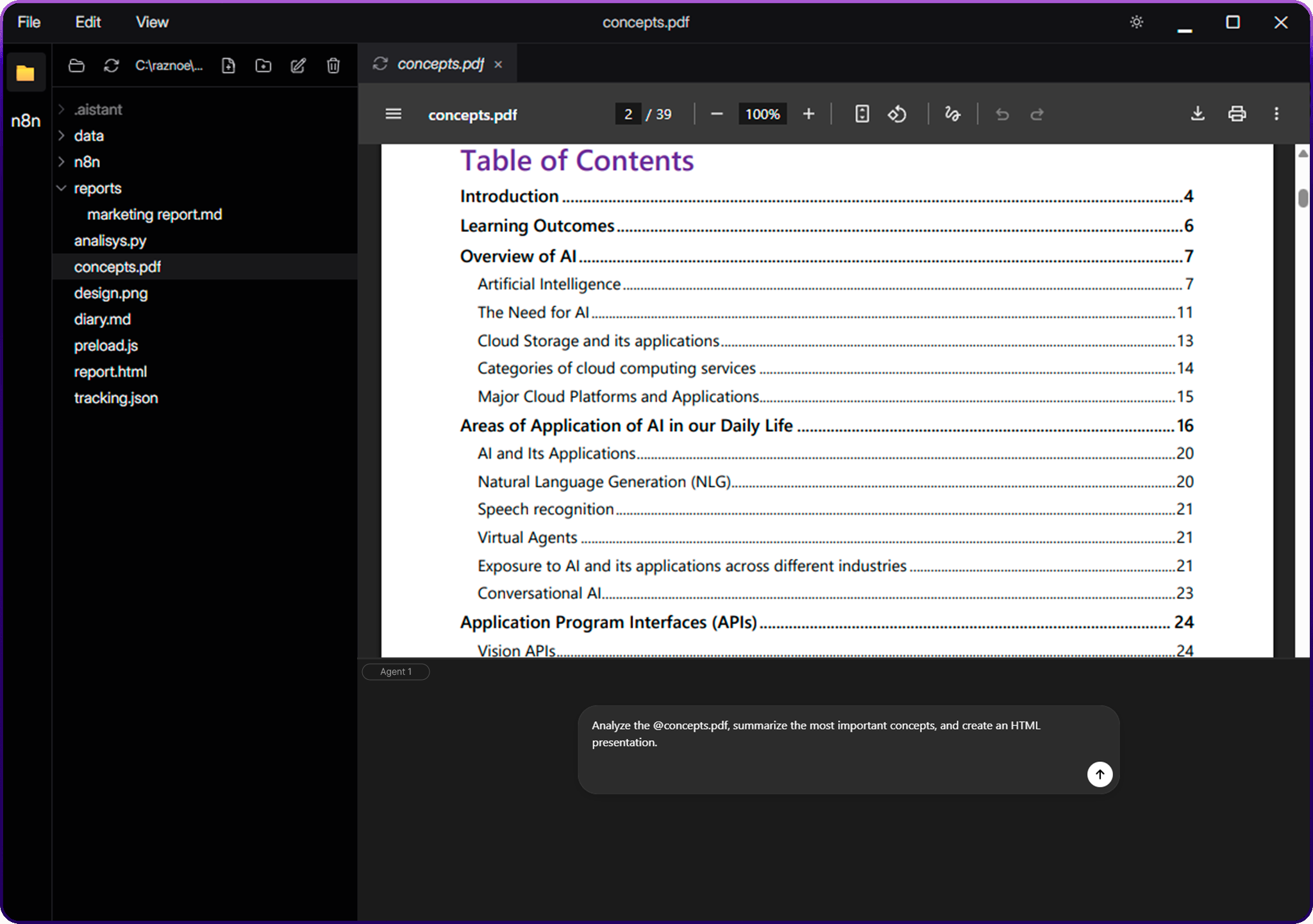 Aistant screenshot 1