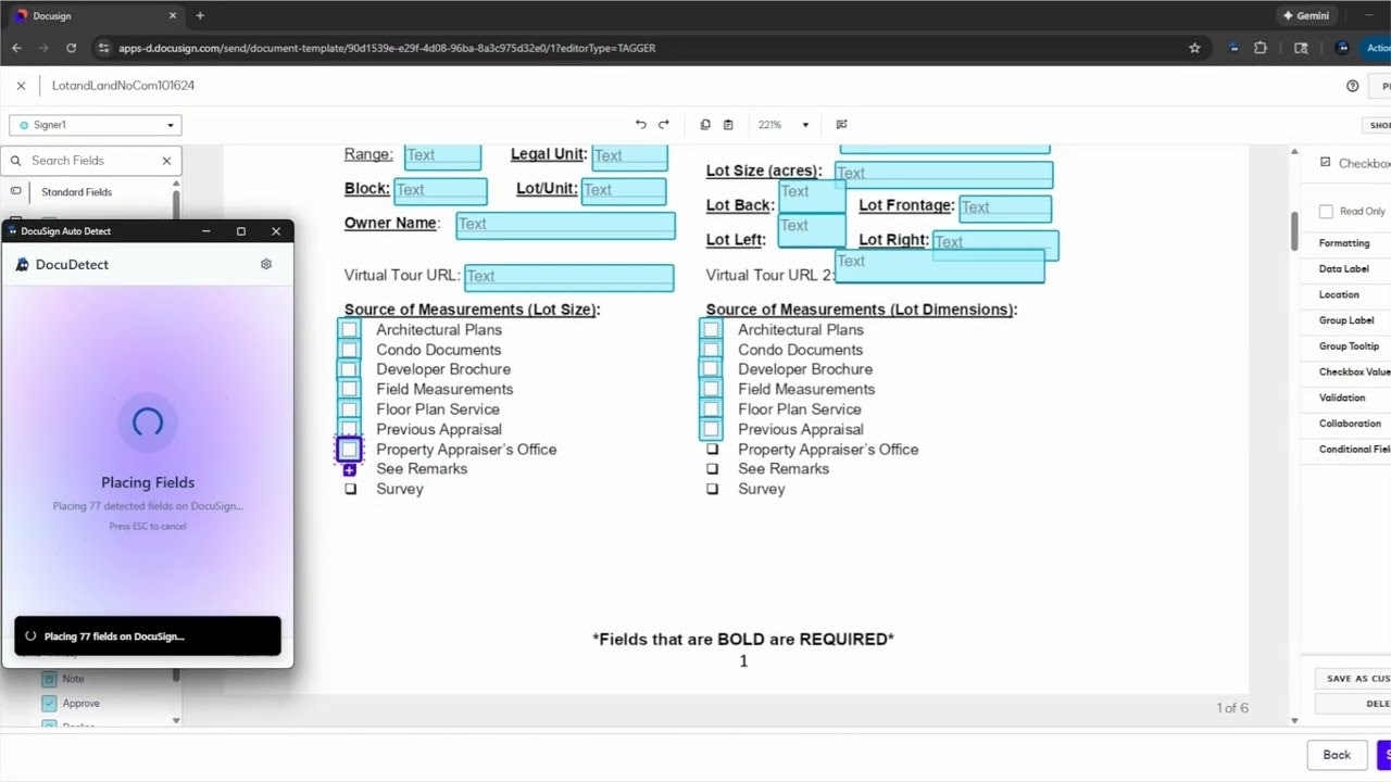 WayOfThat: DocuSign Field Auto-Placement screenshot 1