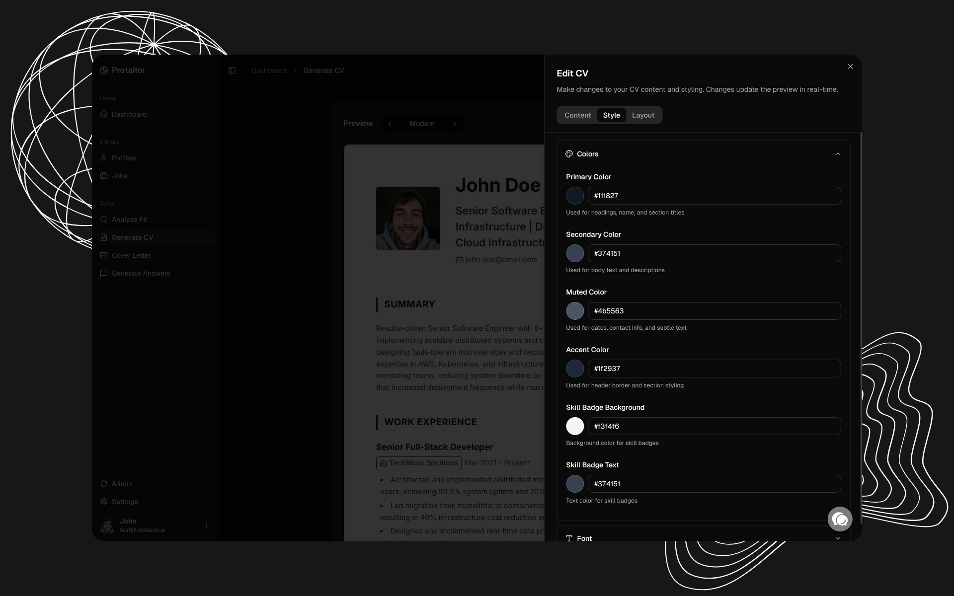 Protailor screenshot 9