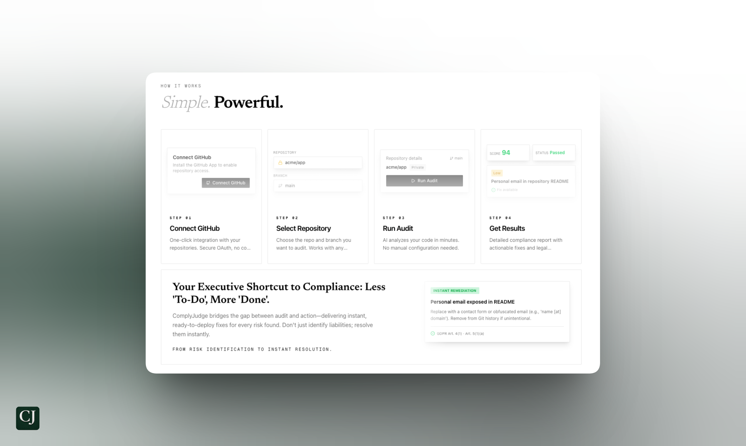 ComplyJudge screenshot 2