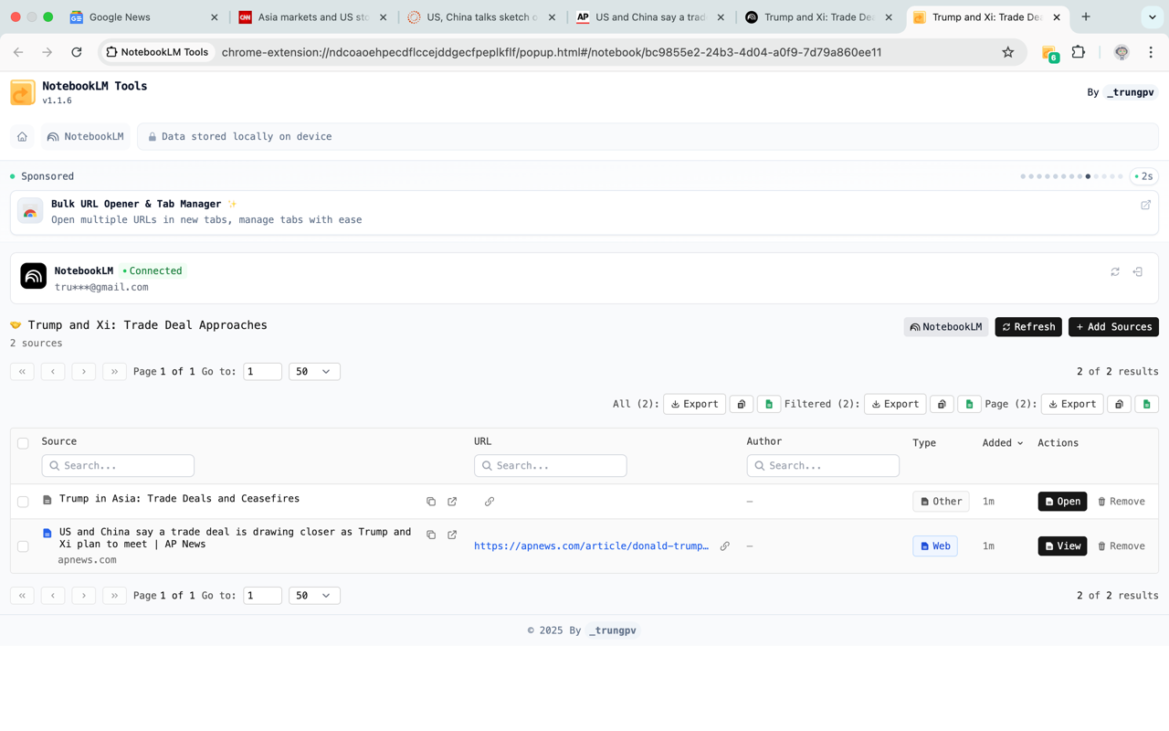 NotebookLM Tools Chrome Extension screenshot 6