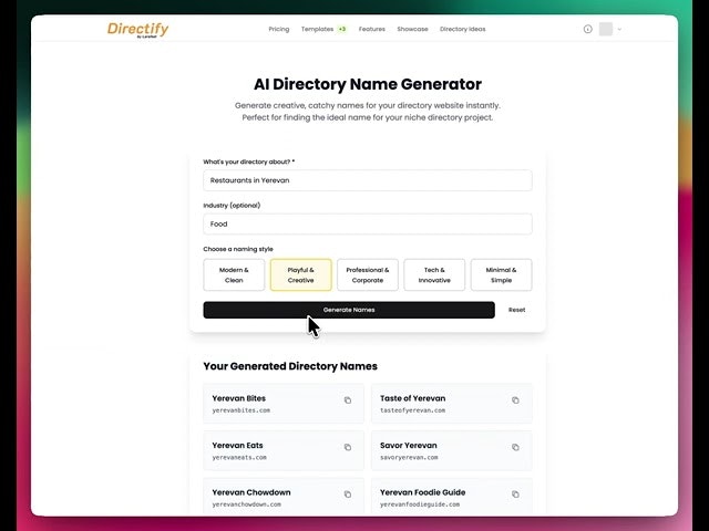 AI Directory Name Generator screenshot 1