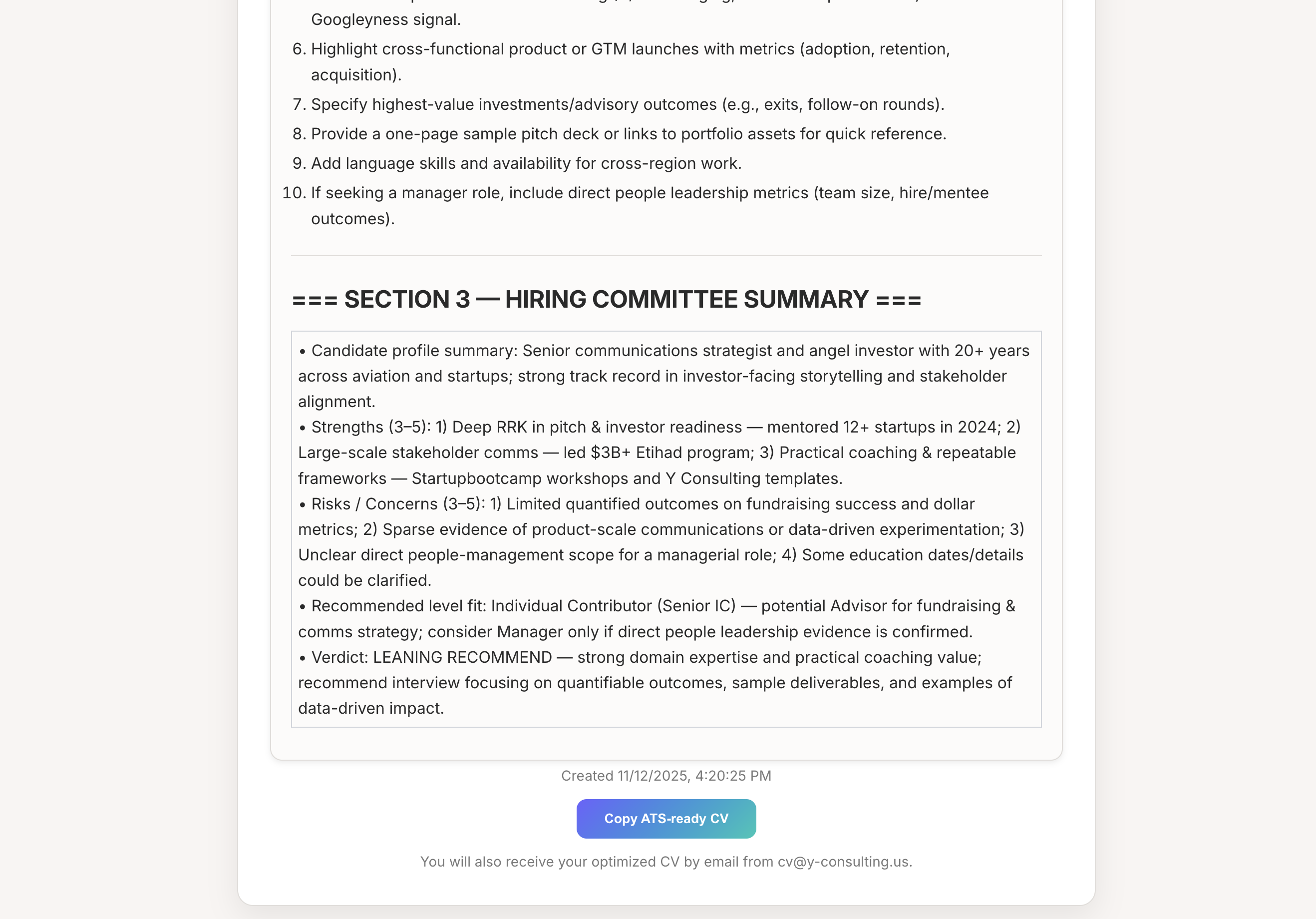 AI CV Optimizer screenshot 5