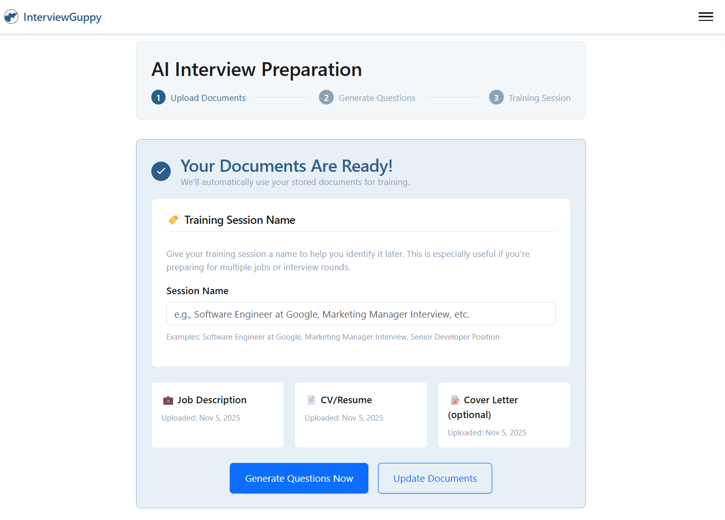 InterviewGuppy - Interview prep tool screenshot 3