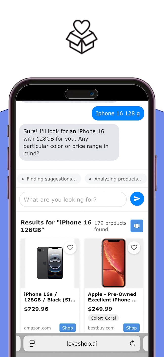 LoveShop.ai screenshot 2