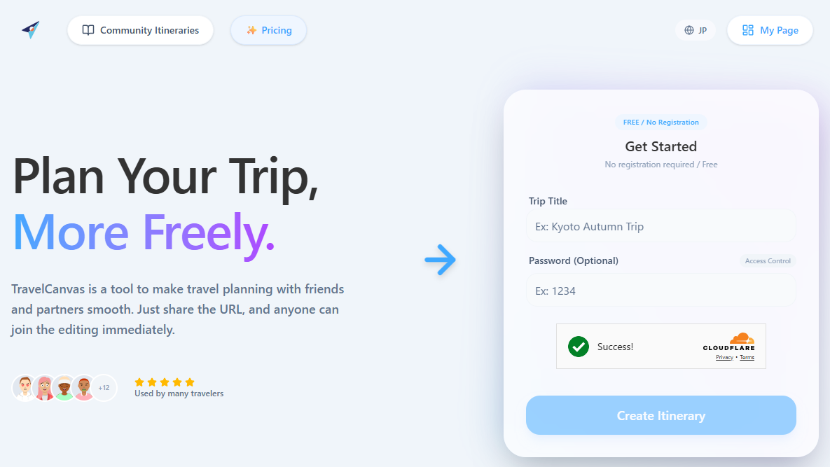 TravelCanvas - AI travel planner screenshot 1