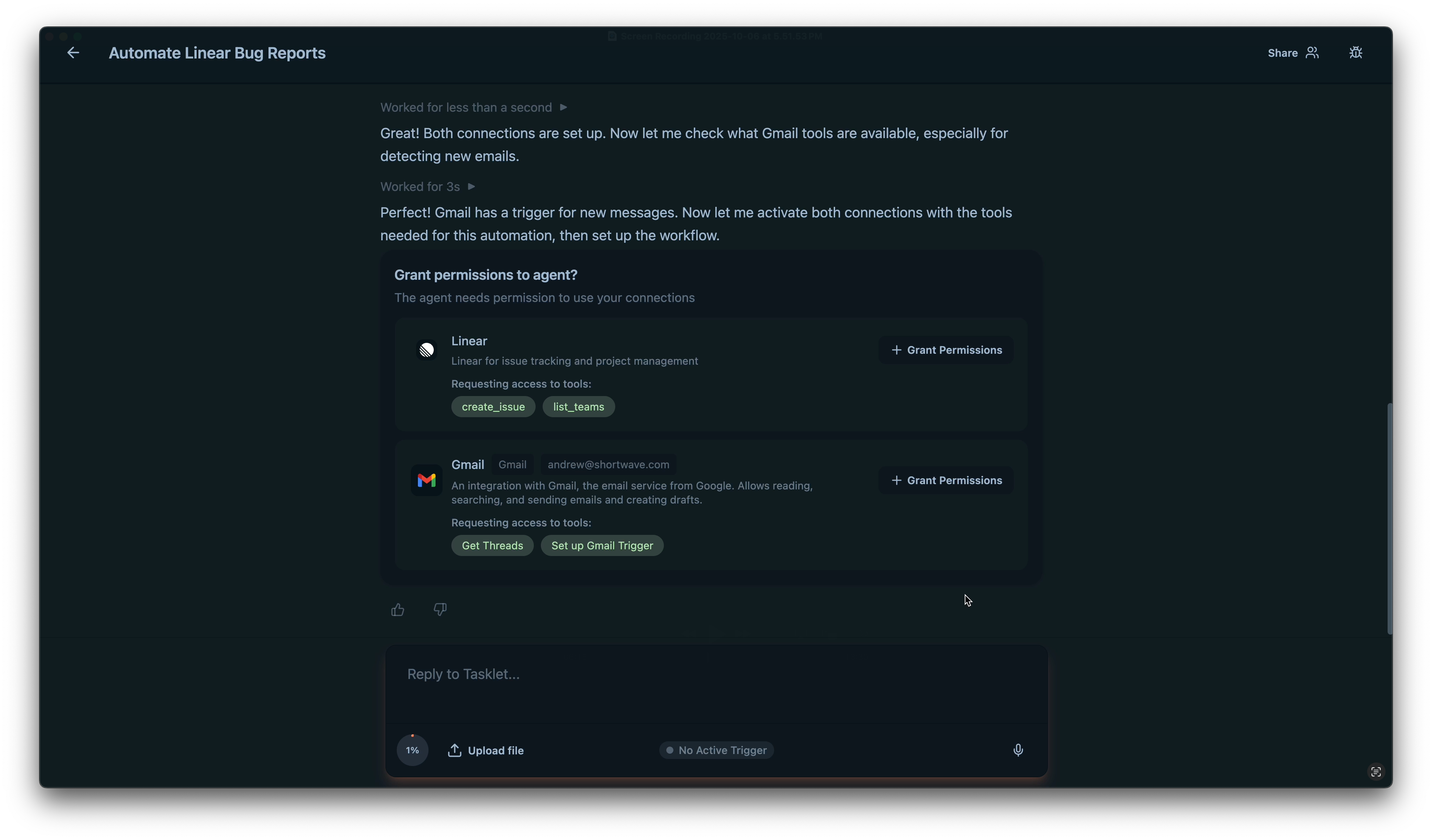 Tasklet screenshot 3
