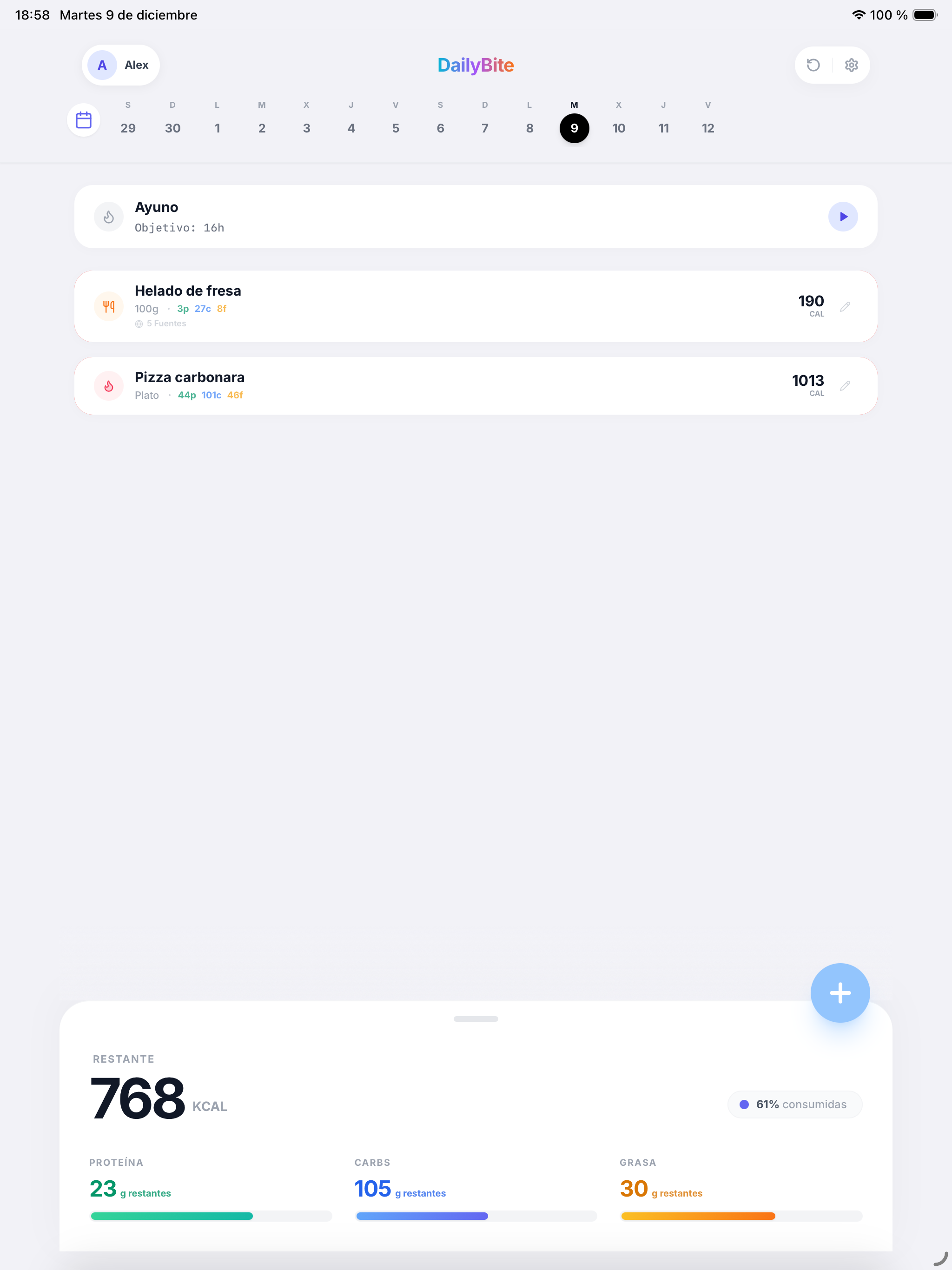 DailyBite screenshot 3