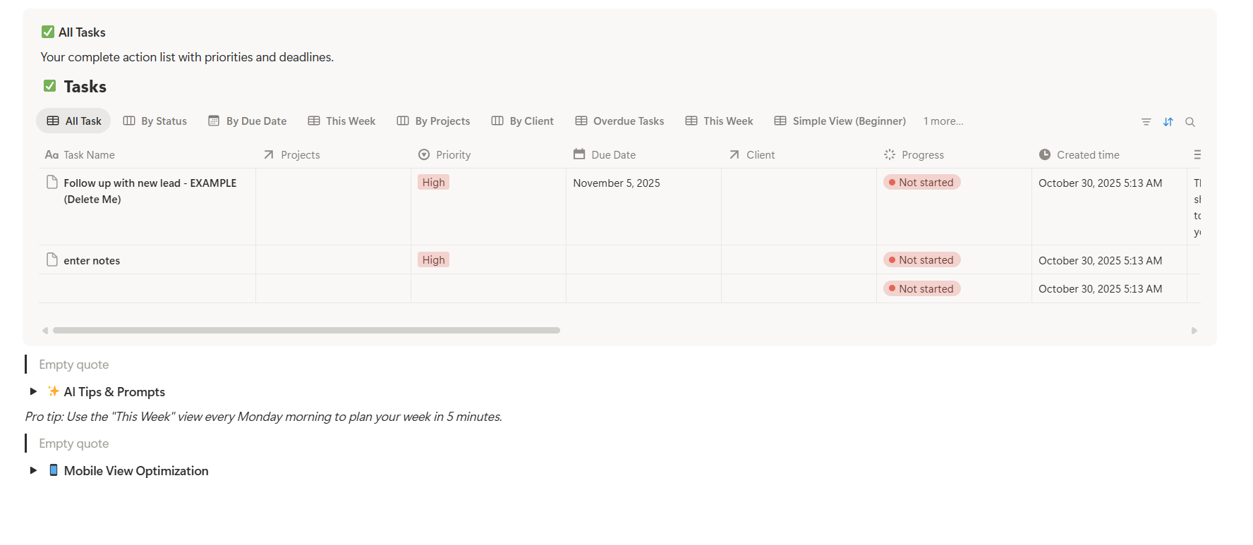 Coaching Business OS screenshot 3