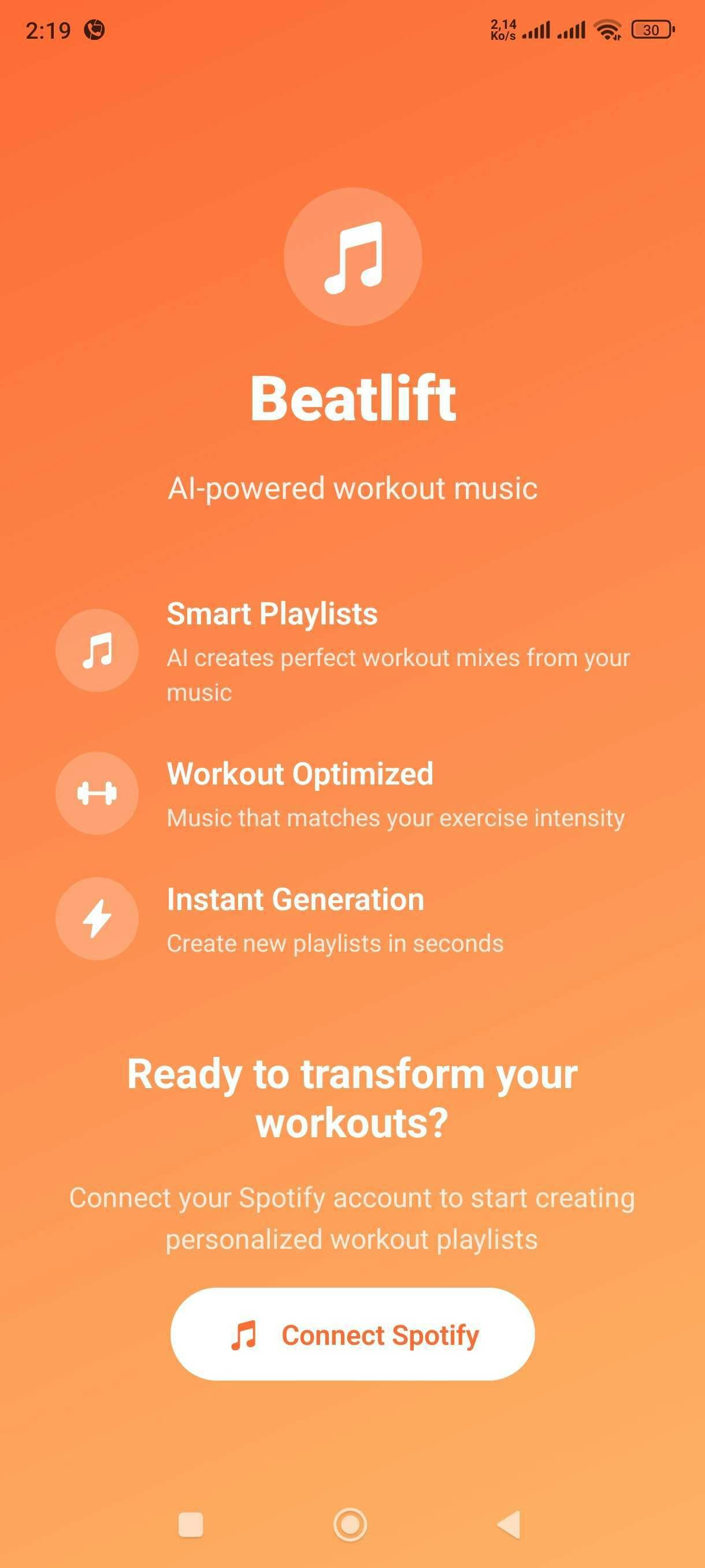 Beatlift screenshot 1