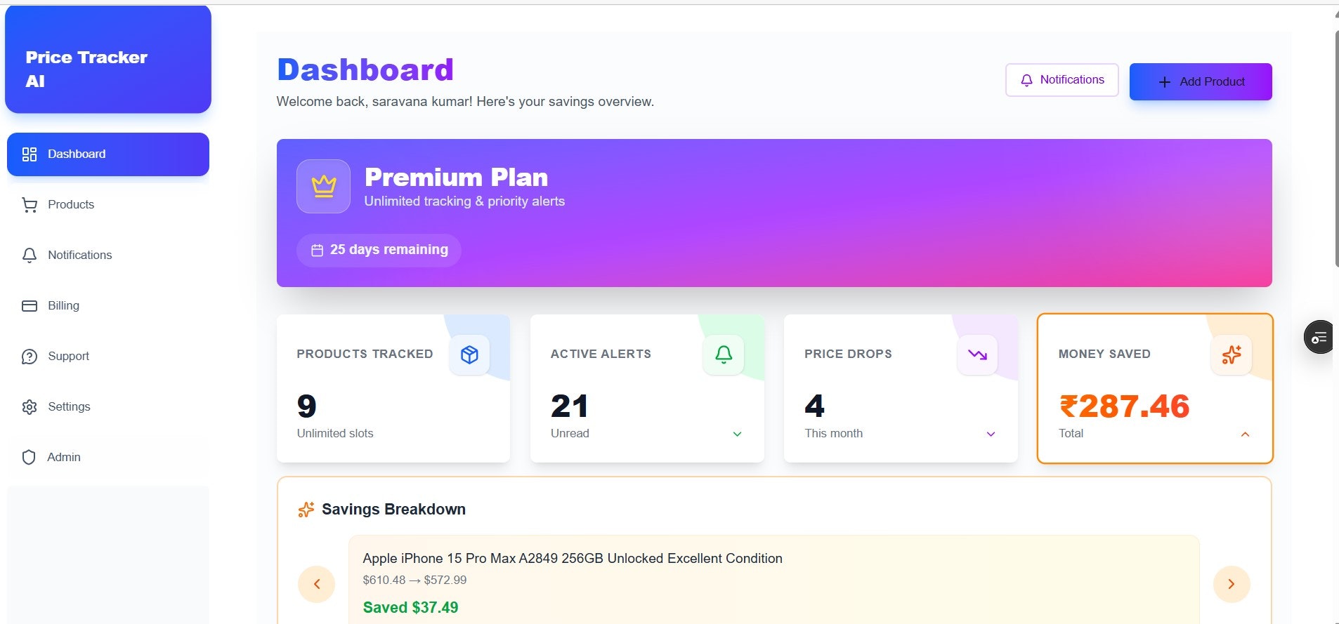 PriceTracker AI screenshot 3