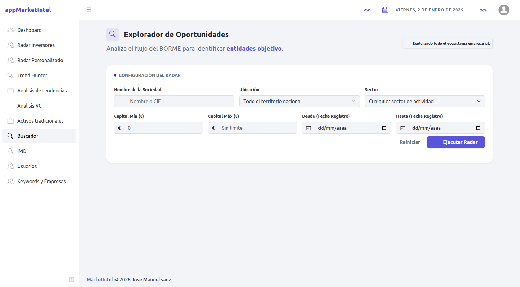 MarketIntel screenshot 2