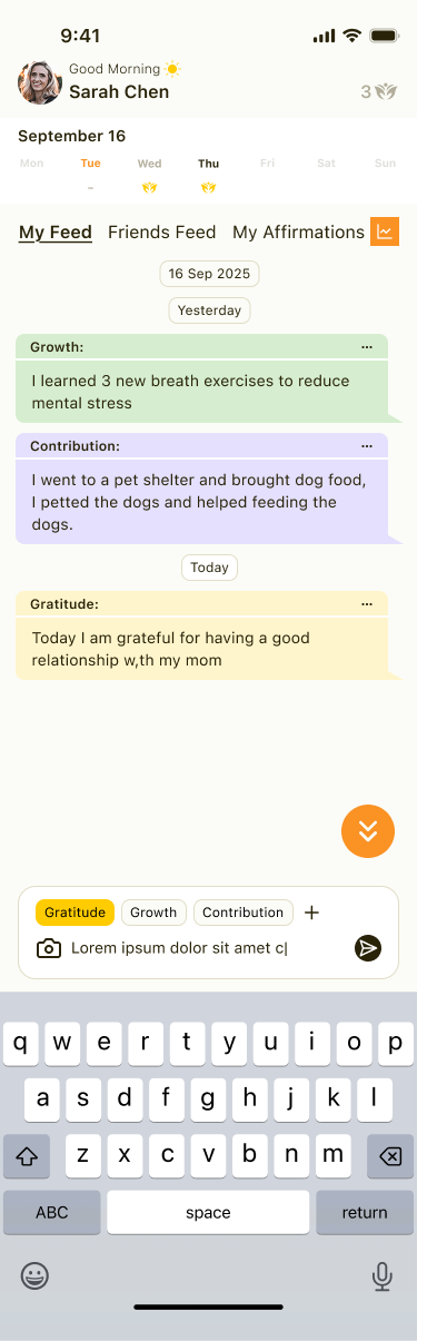 Gratitude AI Journal screenshot 1