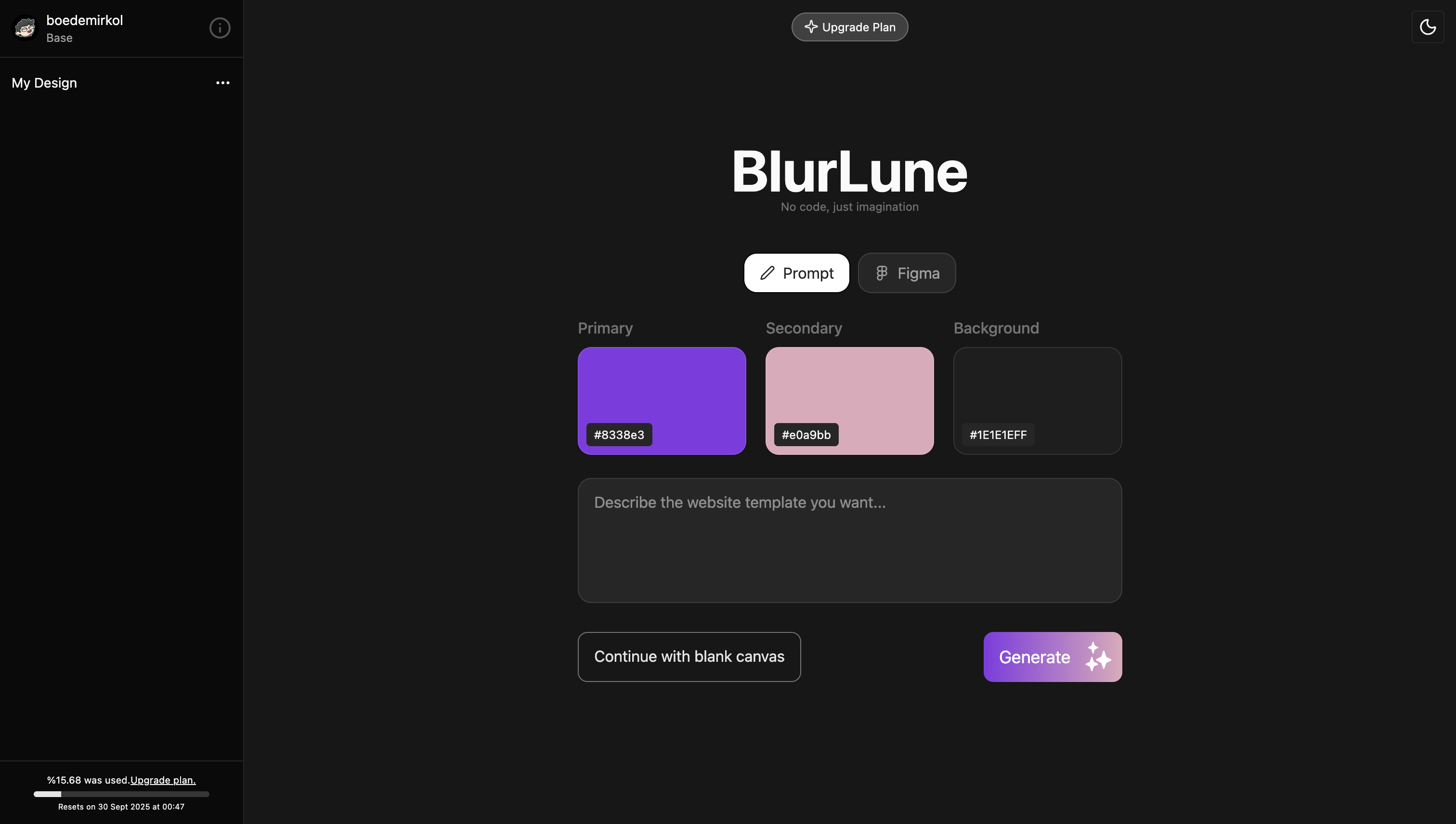 BlurLune screenshot 1