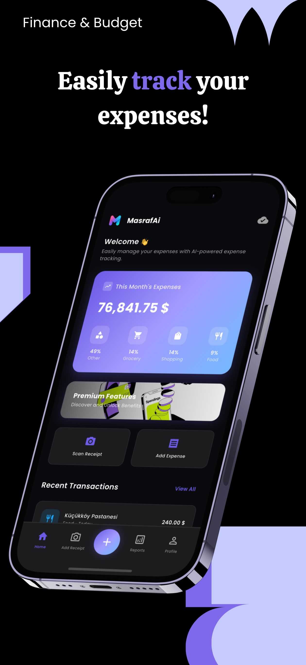 MasrafAi - Expense Tracking screenshot 1