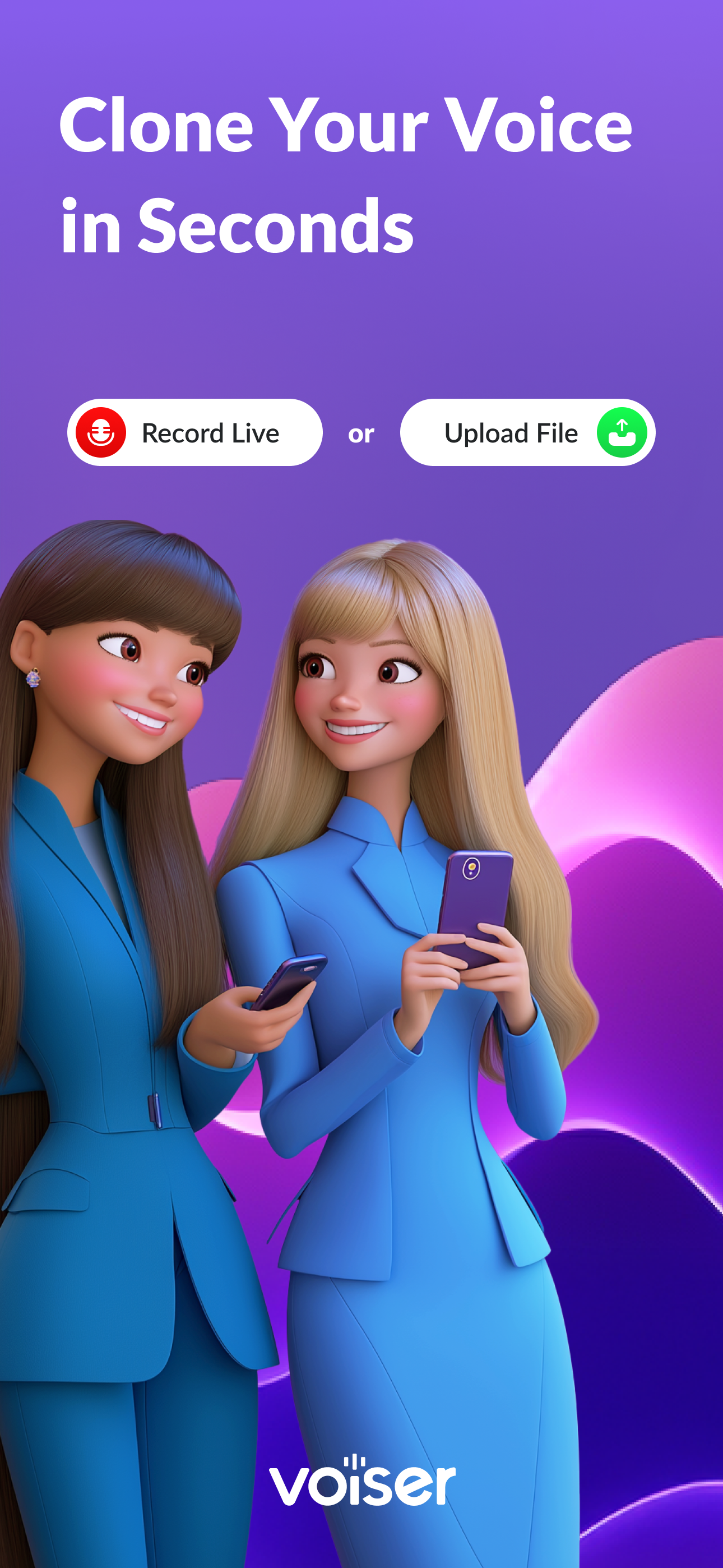 Voiser AI - Voice Cloning screenshot 1