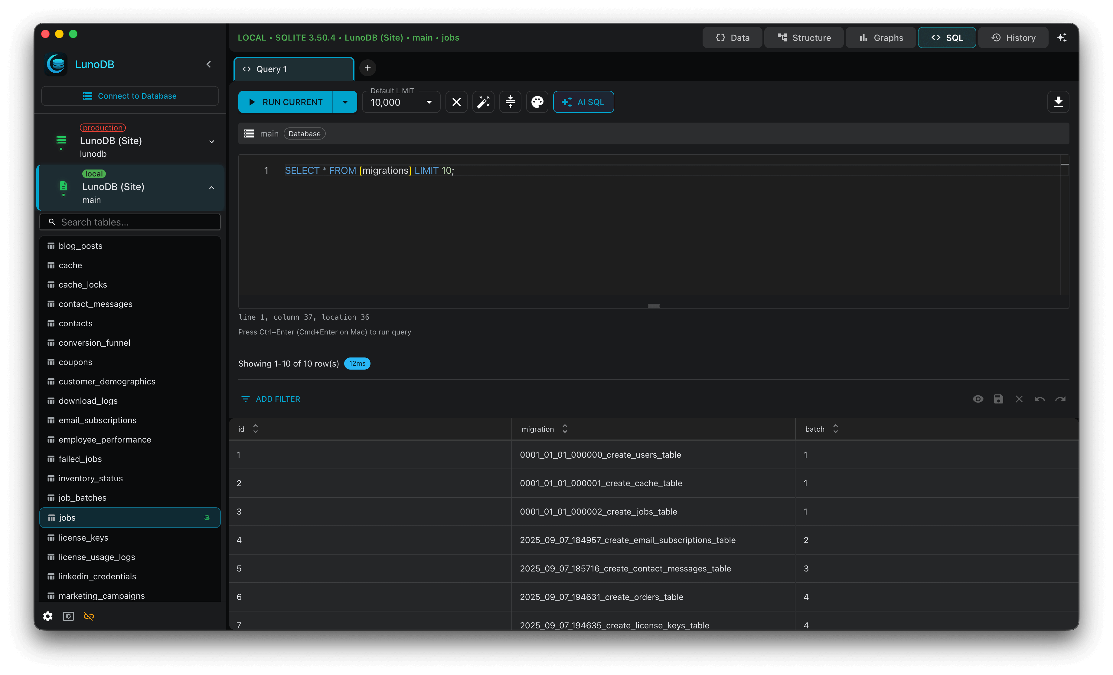 LunoDB - Modern Database Software screenshot 4