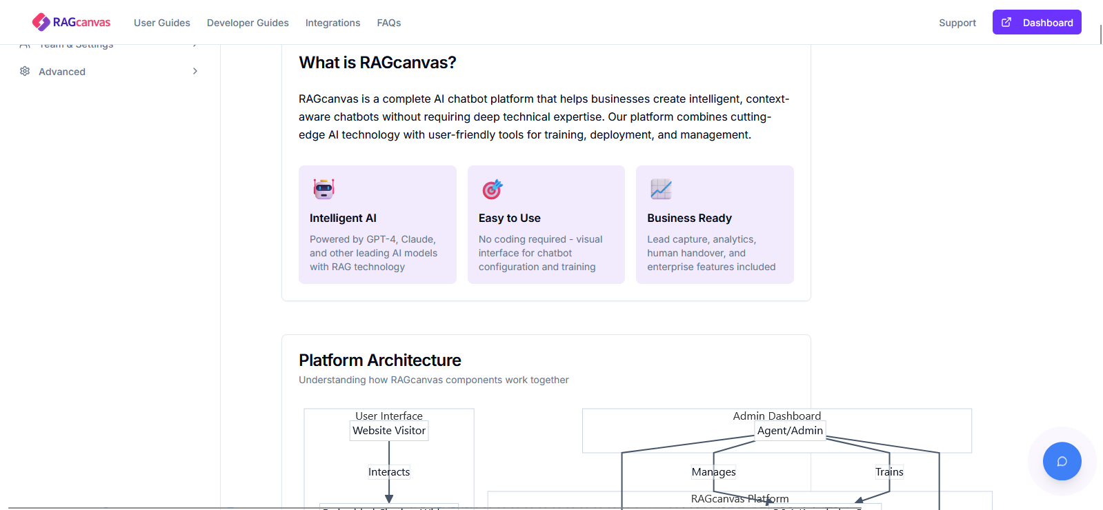 RAGcanvas Enterprise AI Chatbot Platform screenshot 11