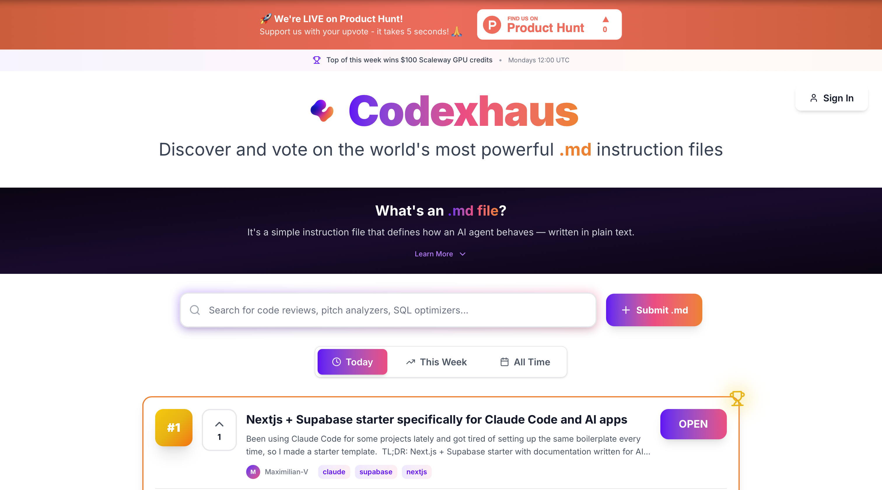 Codexhaus screenshot 1
