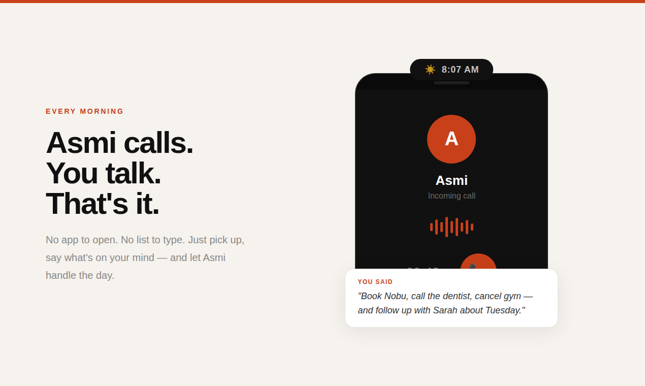 Asmi AI screenshot 2