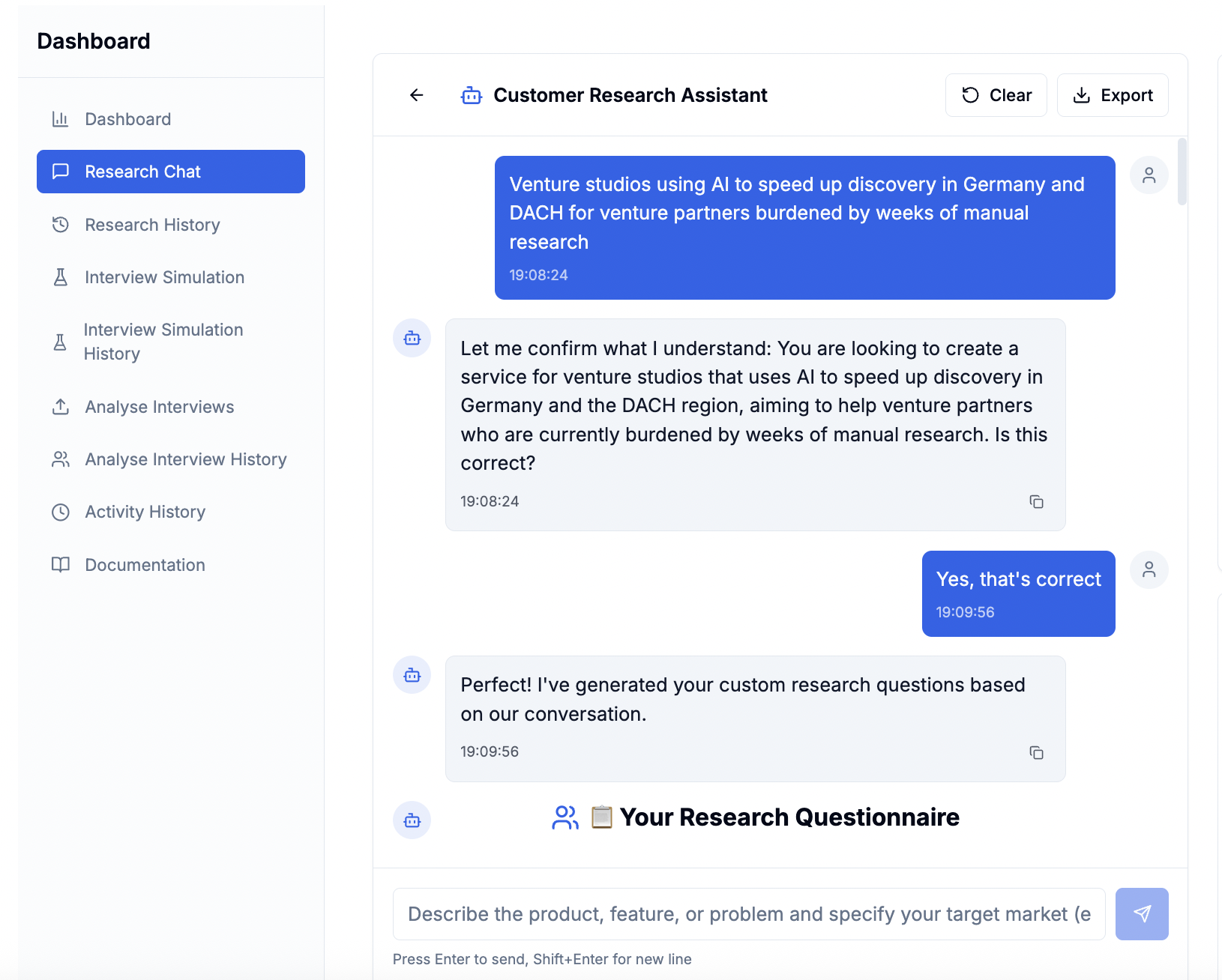 AxWise - AI User Discovery Engine screenshot 1