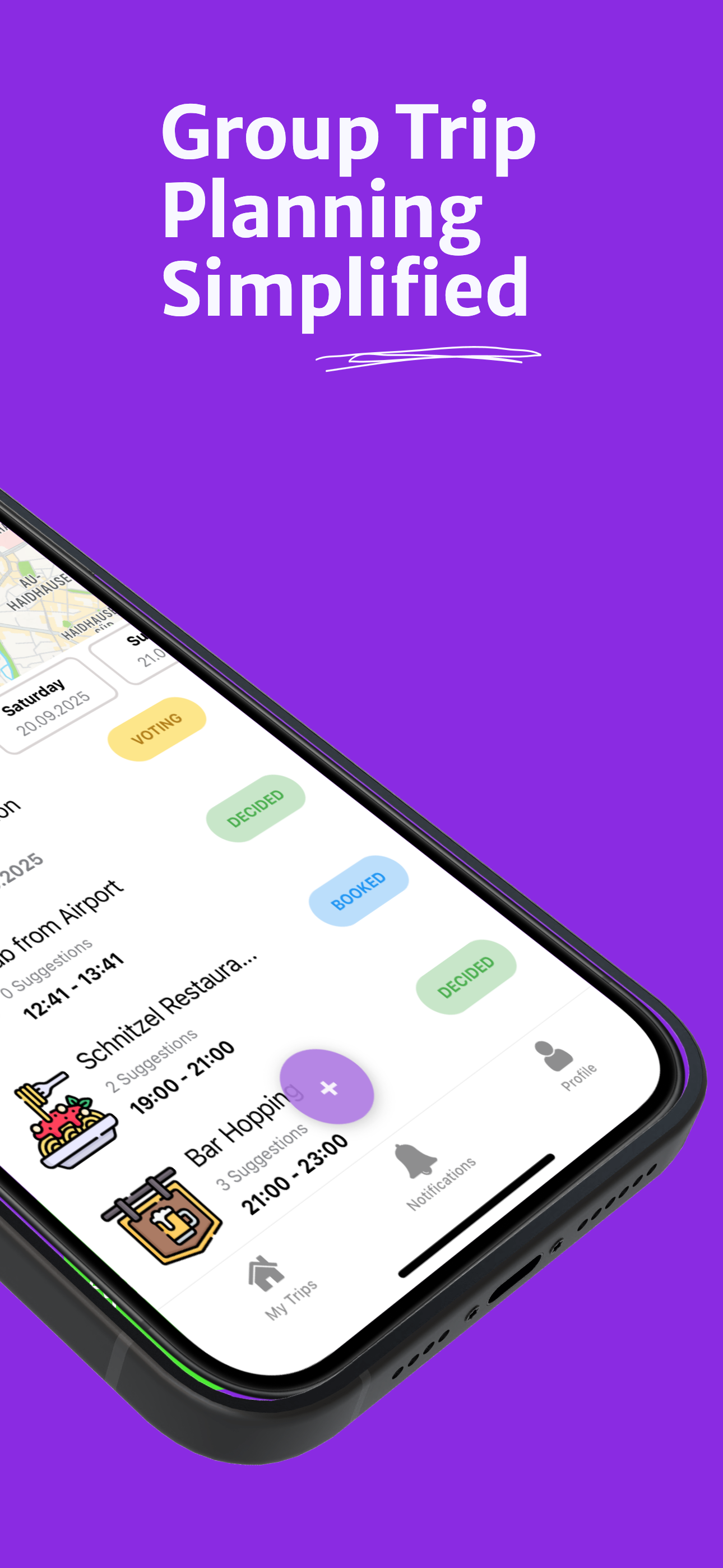 FlowTrip - AI Group Trip Planner App screenshot 2