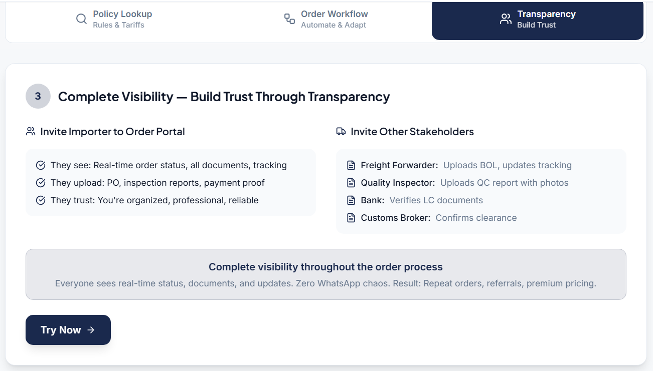 GoAiMEX: AI-Powered Export Compliance screenshot 4