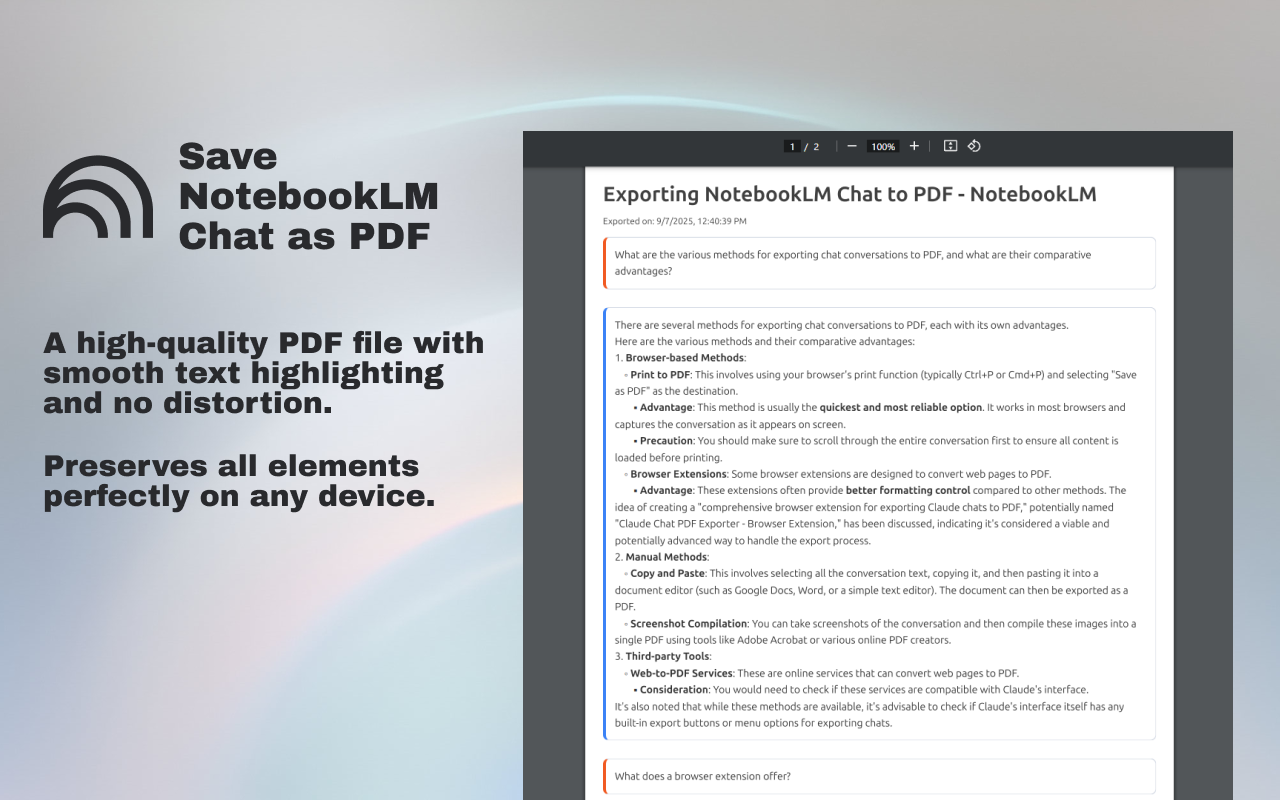 Notebooklm to PDF screenshot 3