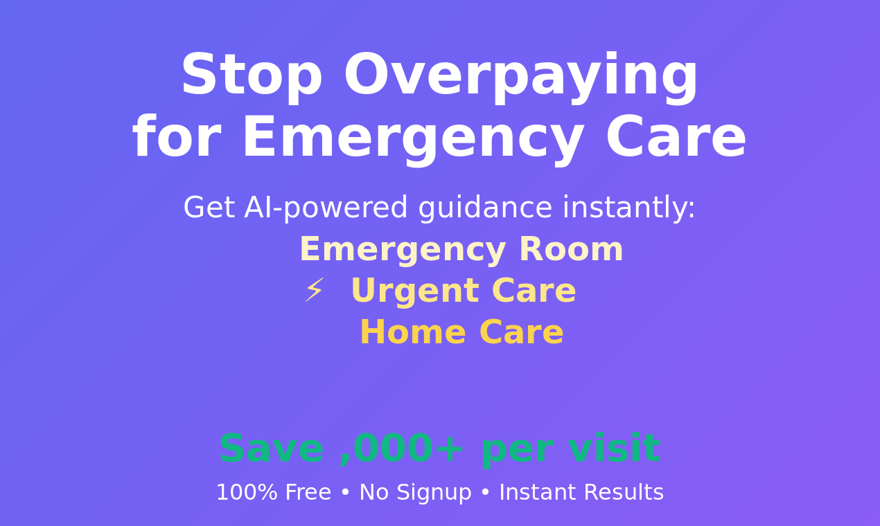 ER vs Urgent Care Decision Tool screenshot 1