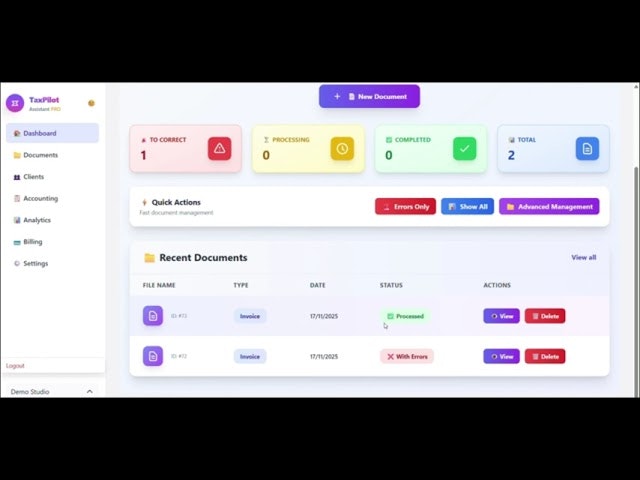 TaxPilot screenshot 1