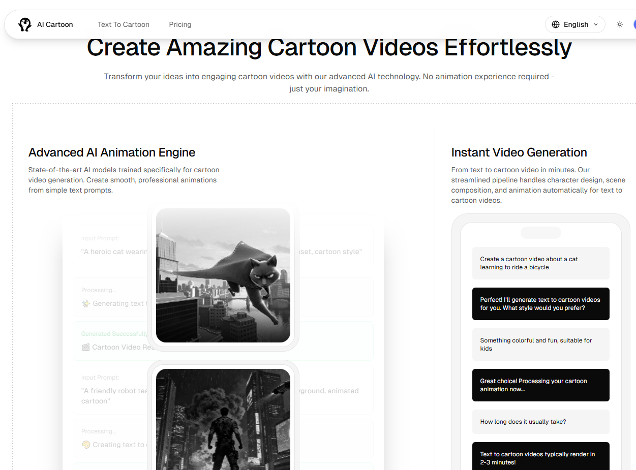 Text to cartoon videos screenshot 2