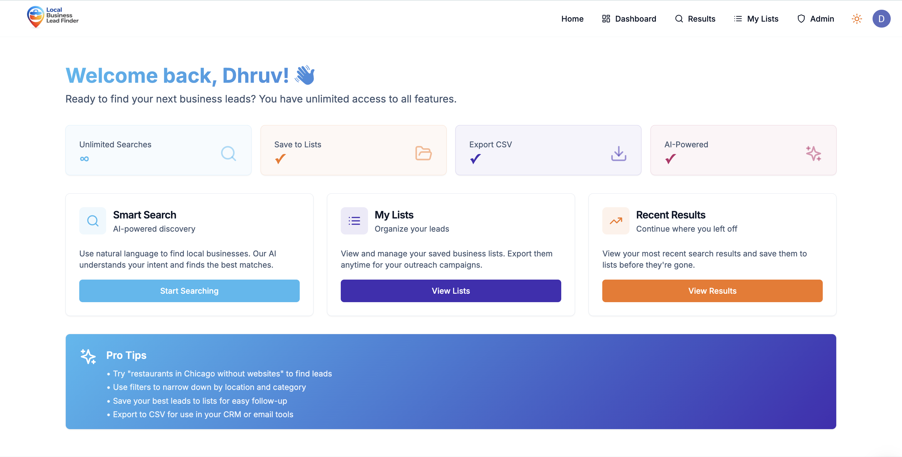 Local Business Lead Finder screenshot 2