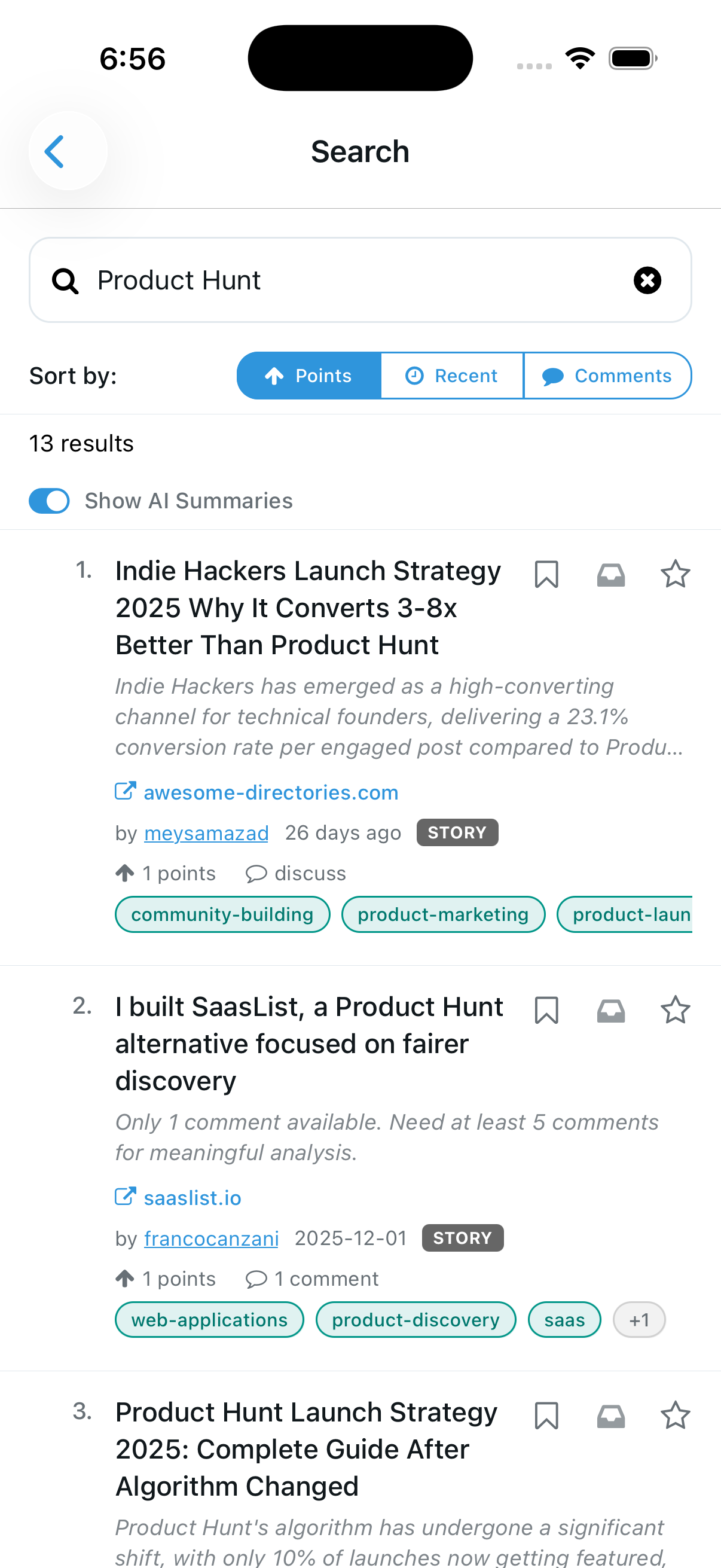 HackTheNews.app screenshot 3