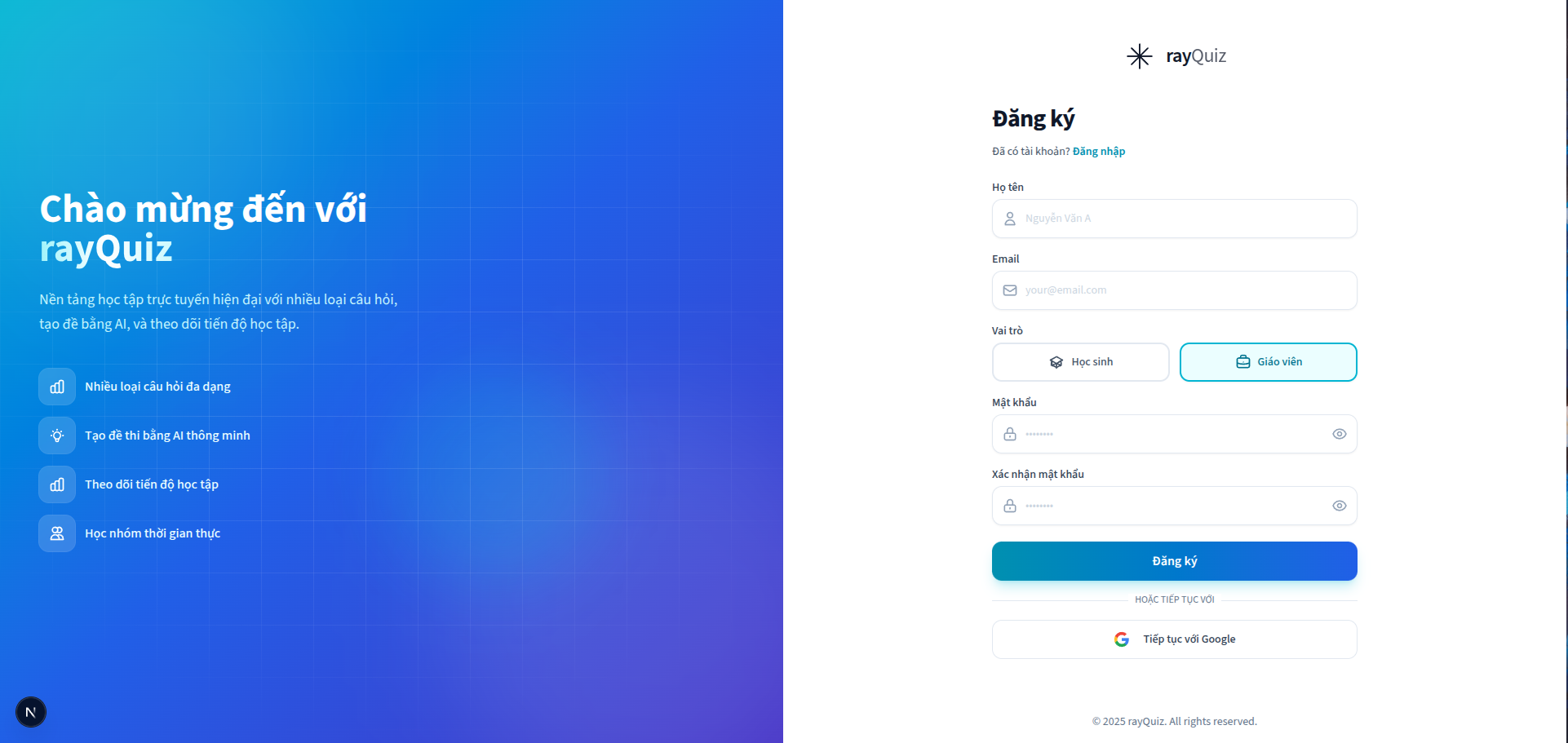 rayQuiz screenshot 2