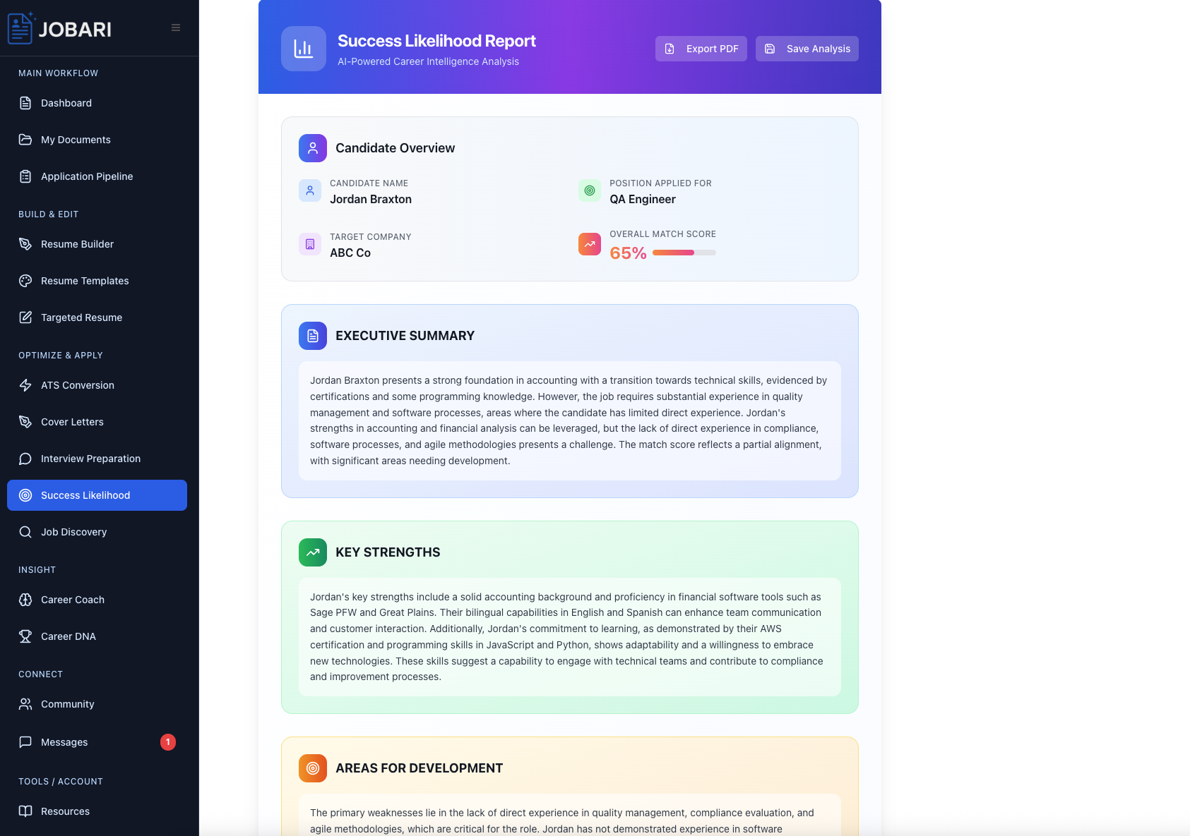 Jobari - Tools for a Smarter Job Search screenshot 16