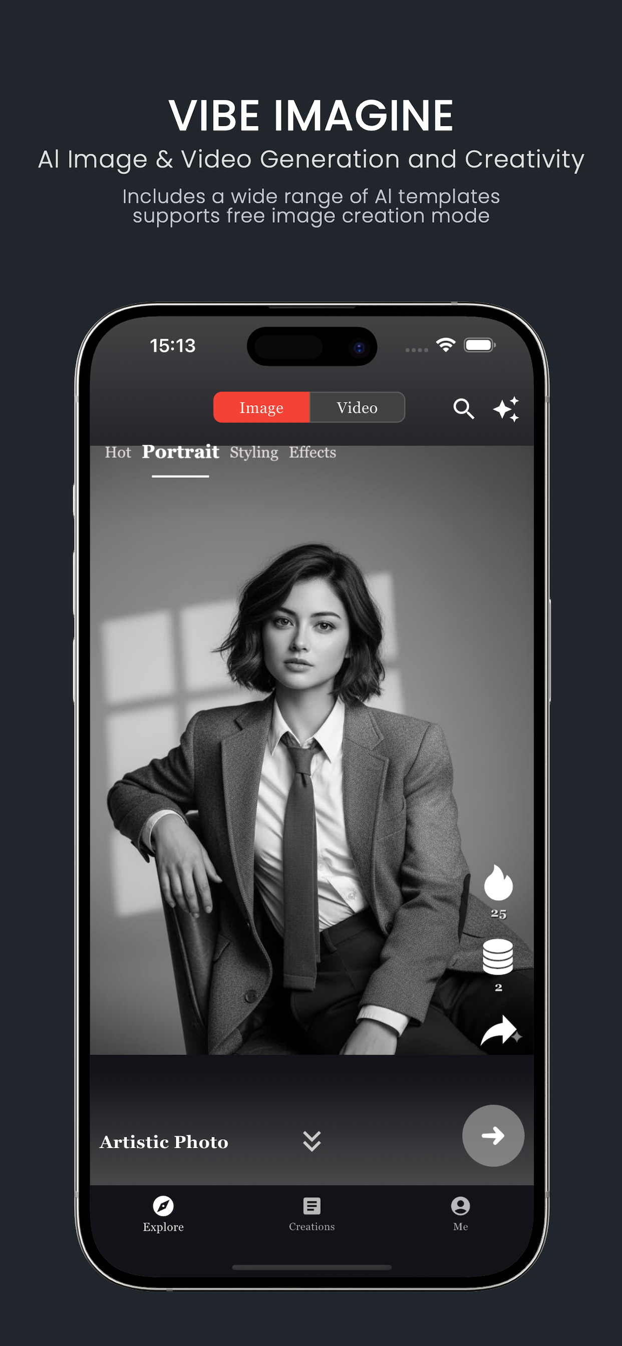 Vibe Imagine:AI Art Image to Video Maker screenshot 1
