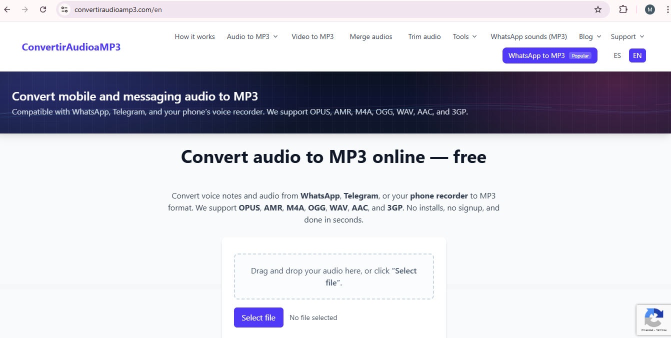convertiraudioamp3 screenshot 2